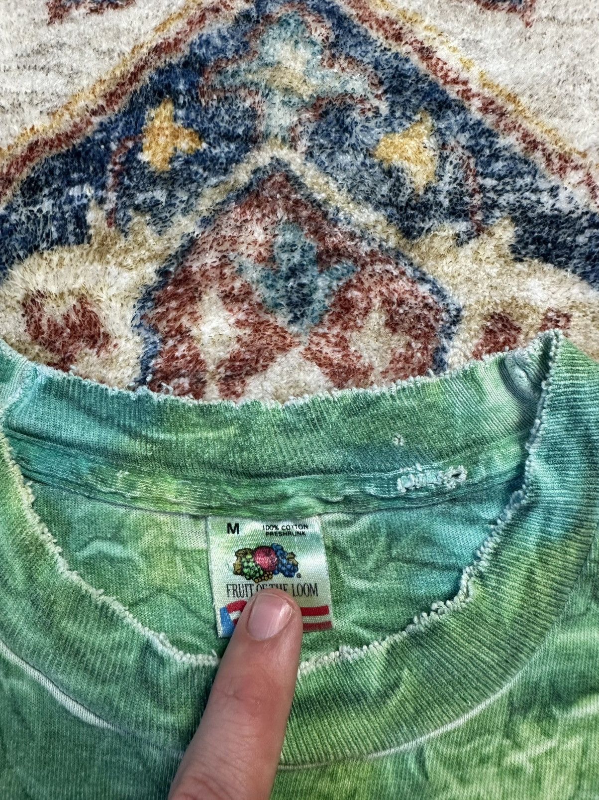 Vintage Vintage San Fransisco Spellout Tye-Dye T-shirt Medium Size US M / EU 48-50 / 2 - 3 Thumbnail
