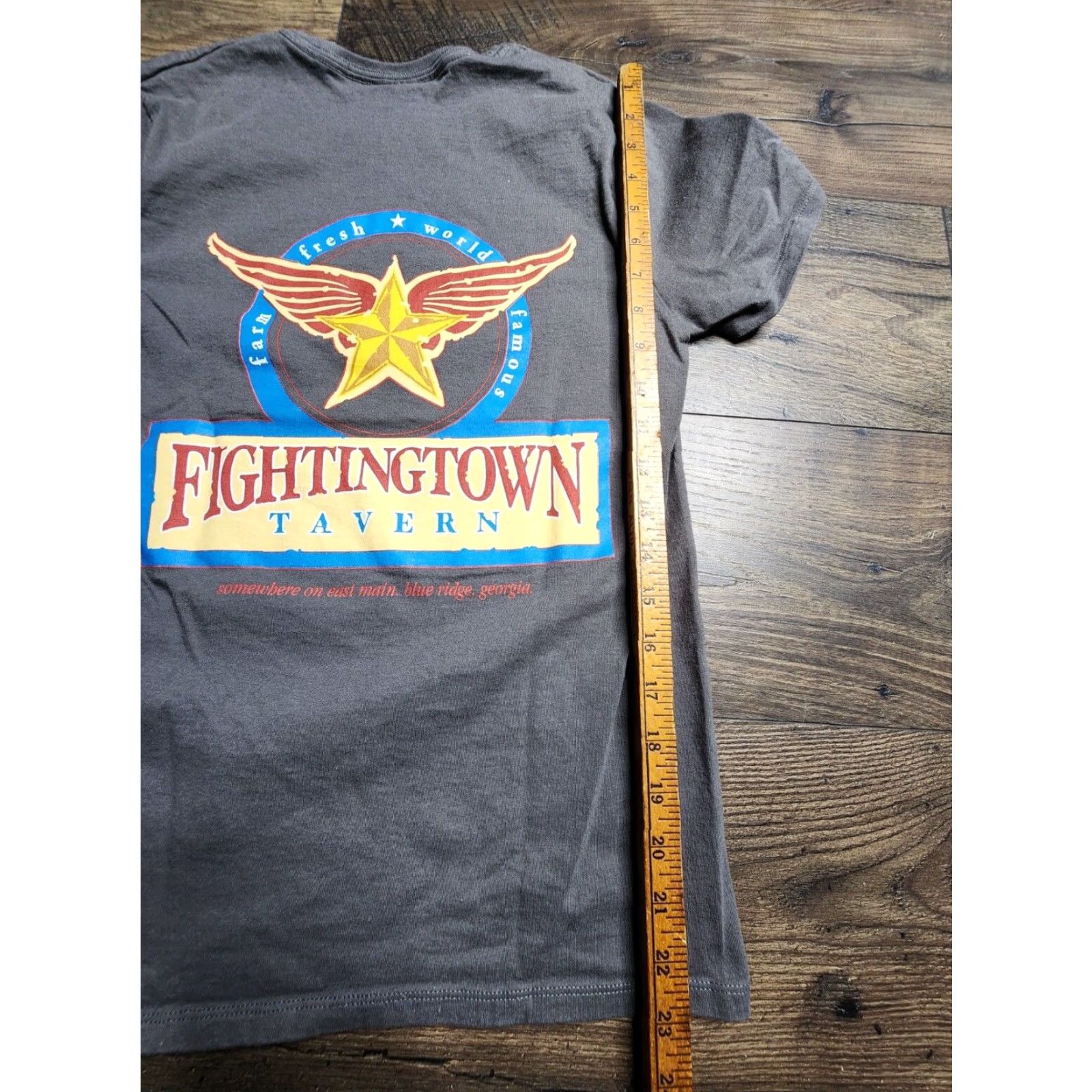 Doublet WOMENS S Fightingtown Tavern T-Shirt Satan Hates Preservatives Double-Sided Gray Cotton Crew Neck Short Sleeve S Adult Women Shirt 90s? Size S / US 4 / IT 40 - 4 Thumbnail