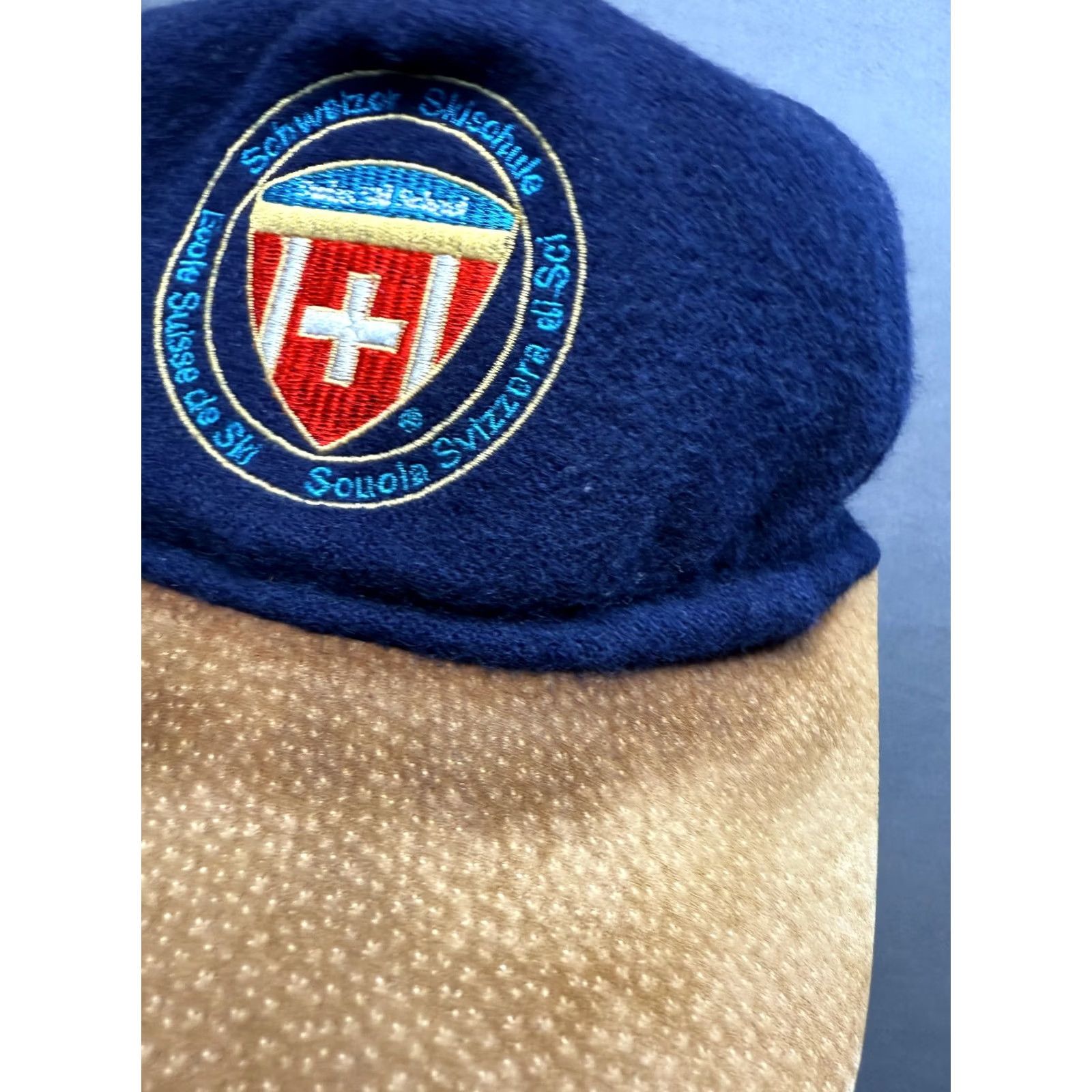 Vintage VINTAGE Trikora Blue Ski Baseball Cap Men One Size Swiss Gold test Trikora Switzerland Golf Cap Size ONE SIZE - 4 Thumbnail