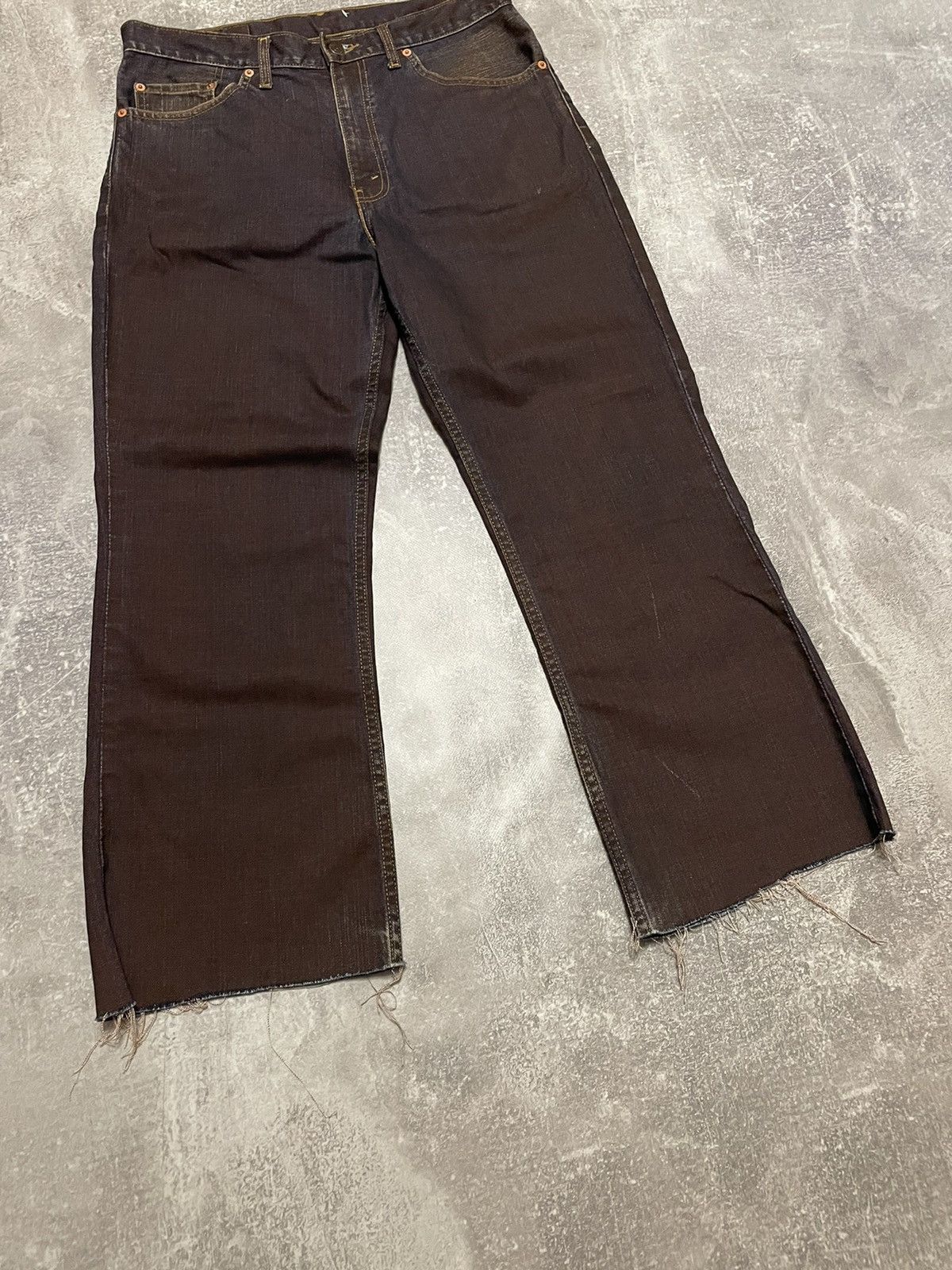 Levi's × Levi's Vintage Clothing × Vintage Vintage Levis 517 Washed Garment Dye Distressed Jeans Size US 34 / EU 50 - 12 Thumbnail