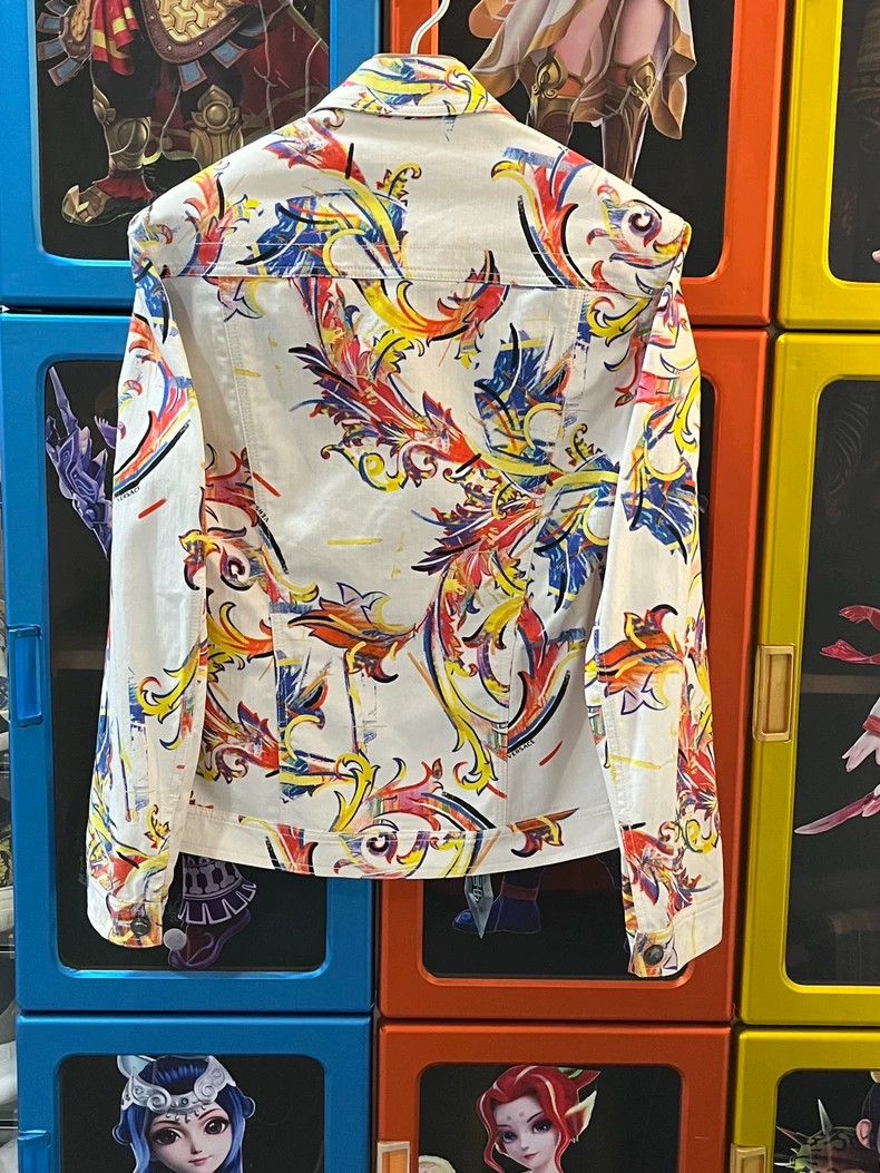 Versace Versace Graffiti limited edition denim jacket jacket Size US L / EU 52-54 / 3 - 2 Thumbnail