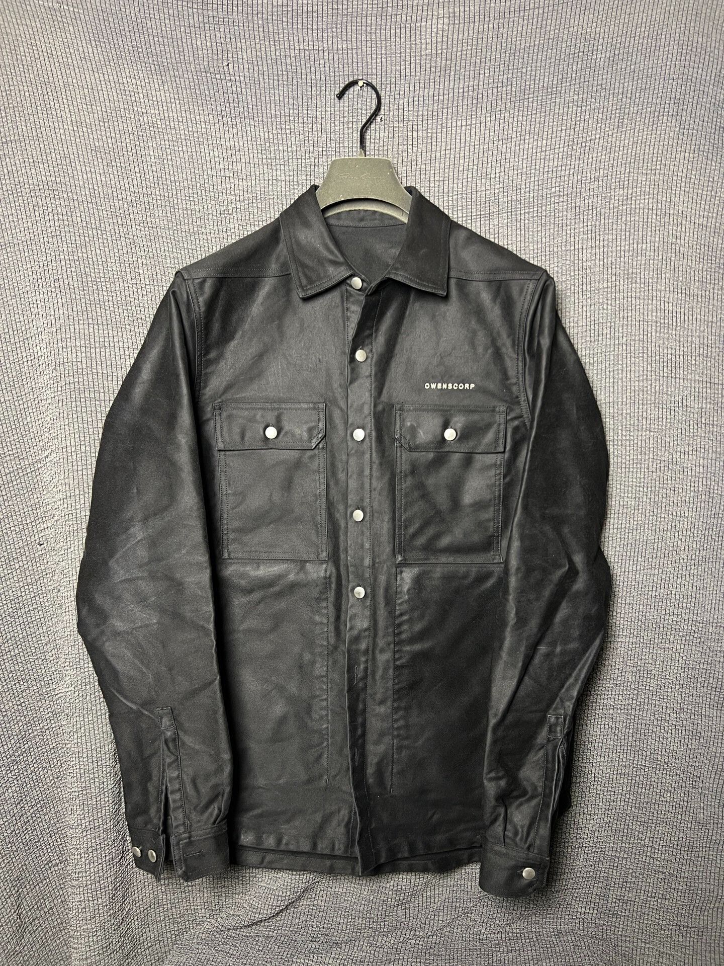 Rick Owens Rick Owens Crew Shirt in Black Satin Cotton Size US L / EU 52-54 / 3 - 1 Thumbnail
