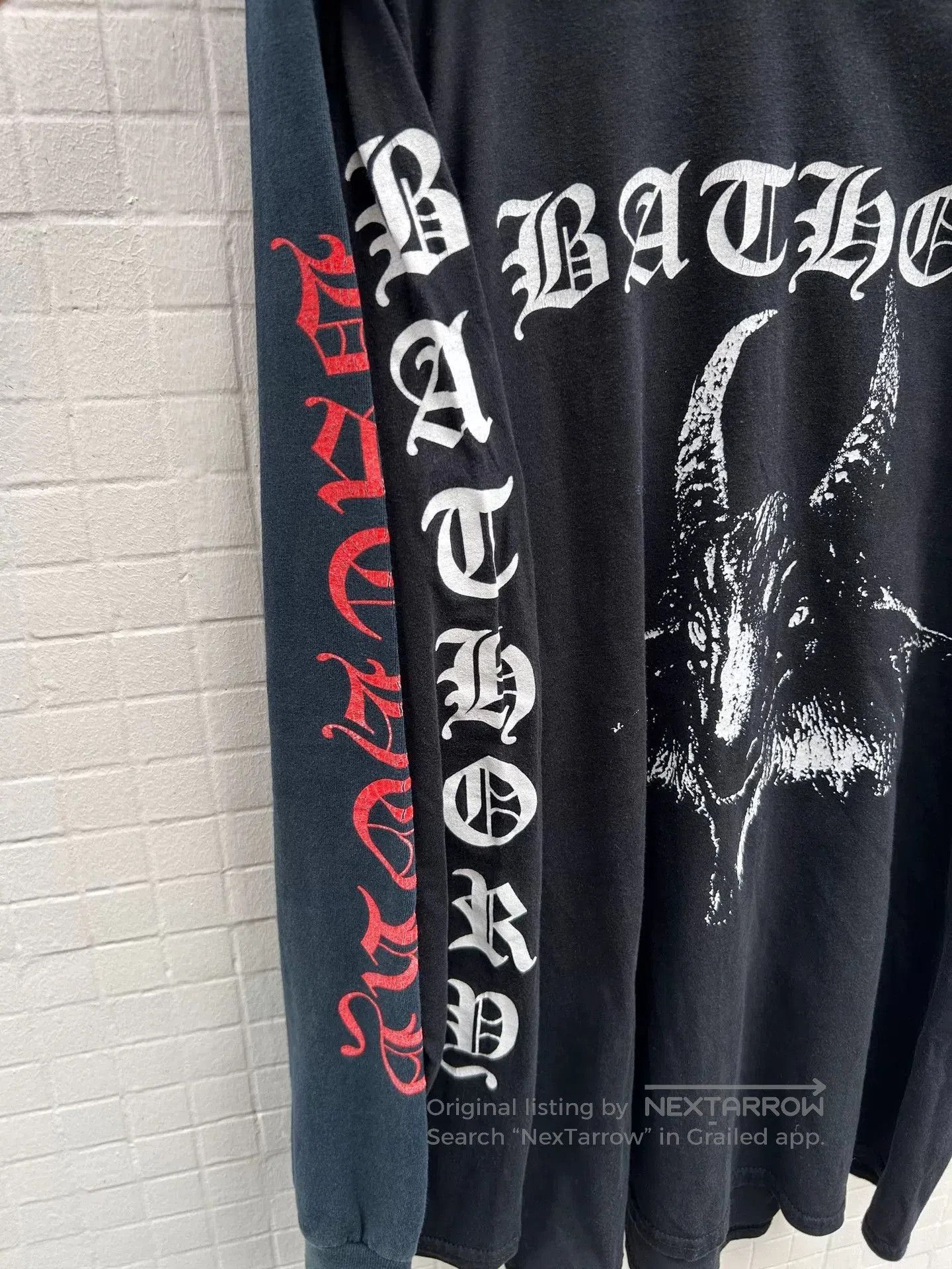 Vintage Vintage Bathory Goat Head Long Sleeve Tee. Size US M / EU 48-50 / 2 - 4 Thumbnail