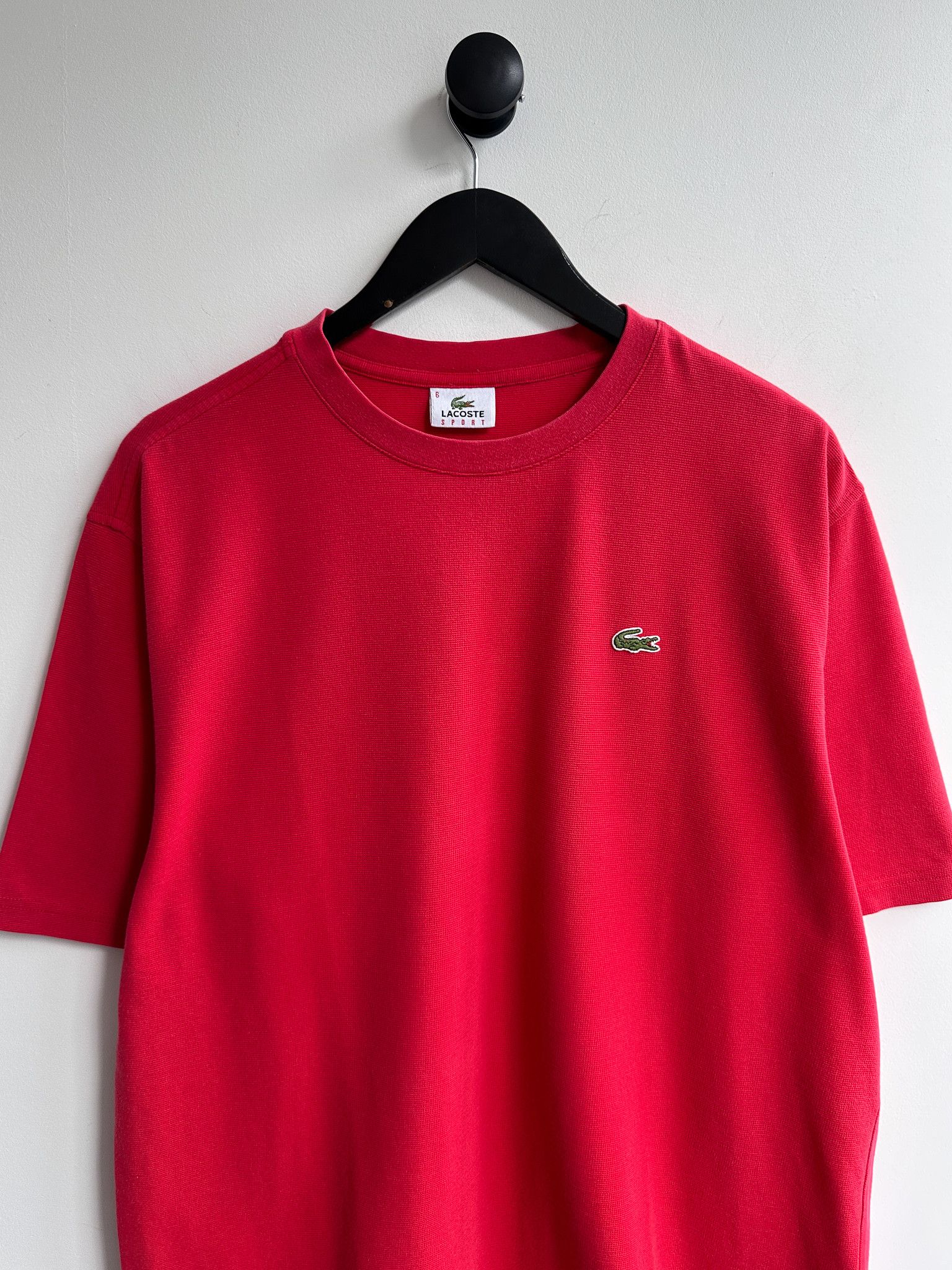 Lacoste Vintage Lacoste Red T Shirt Size US L / EU 52-54 / 3 - 2 Thumbnail