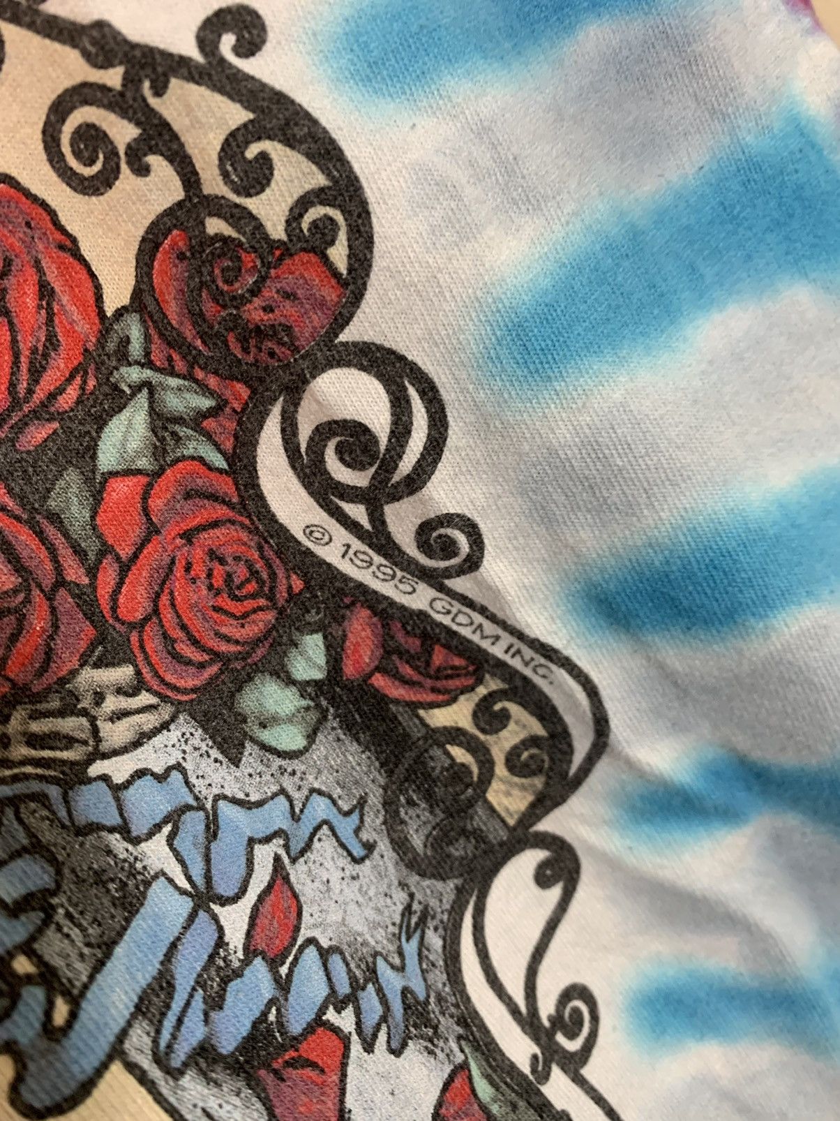 Grateful Dead × Liquid Blue × Vintage *RARE* Vintage 1995 Grateful Dead Bertha Rose Tie-Dye Shirt Size US XXL / EU 58 / 5 - 5 Thumbnail
