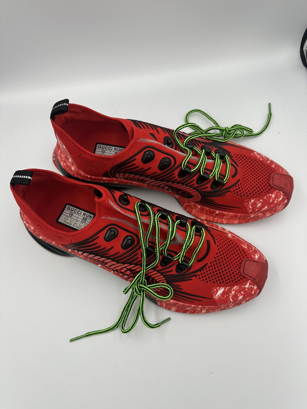 Gucci Gucci Run Sneaker Red brand new Size US 13 / EU 46 - 3 Thumbnail