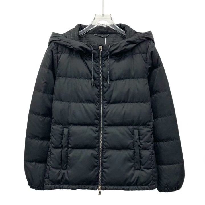 Prada Prada Black Hooded Zip Down Jacket Size S / US 4 / IT 40 - 1 Thumbnail