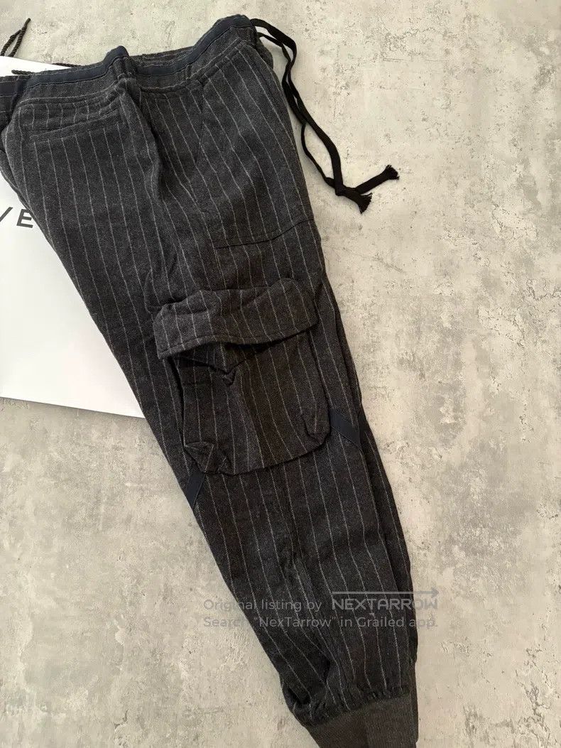 Greg Lauren Greg Lauren size S Dark Gray Striped Wool and Cashmere Ble Size US 27 - 5 Thumbnail