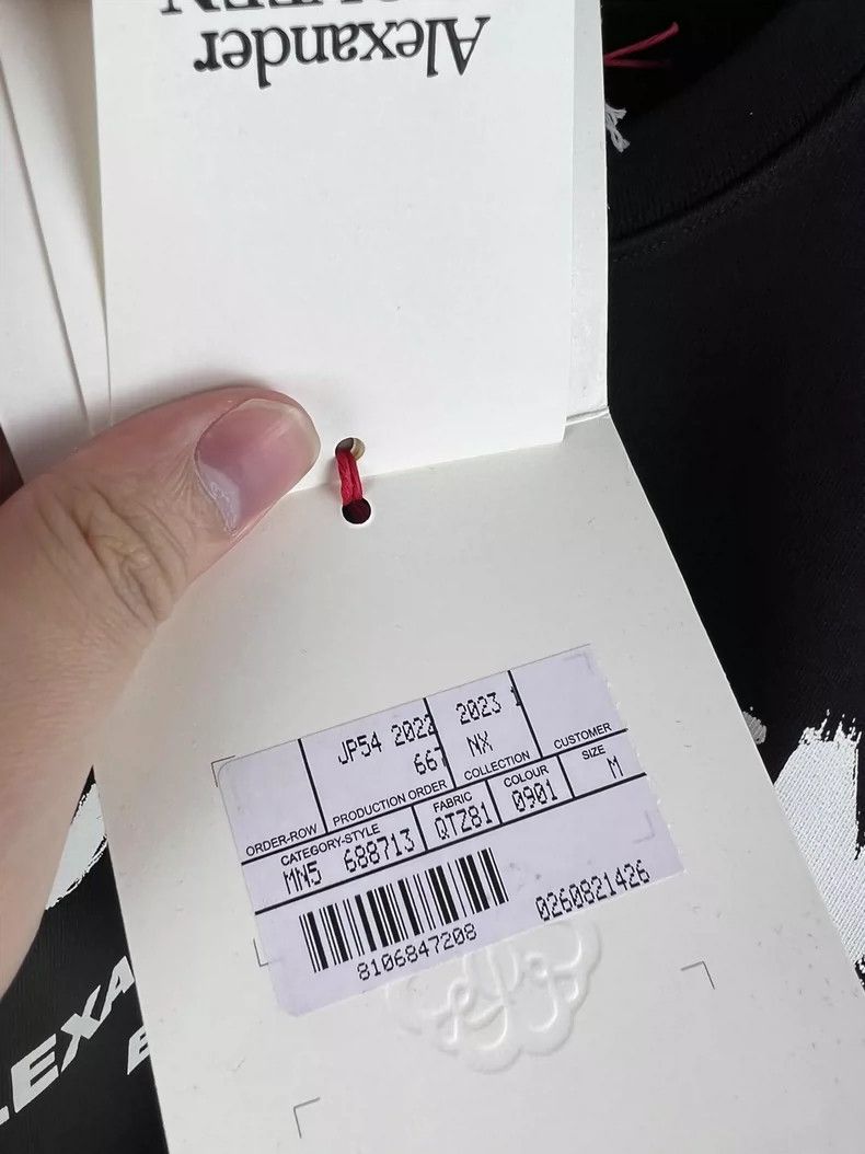 Alexander McQueen Alexander McQueen New Inkjet Letter Sweatshirt Size US M / EU 48-50 / 2 - 5 Thumbnail