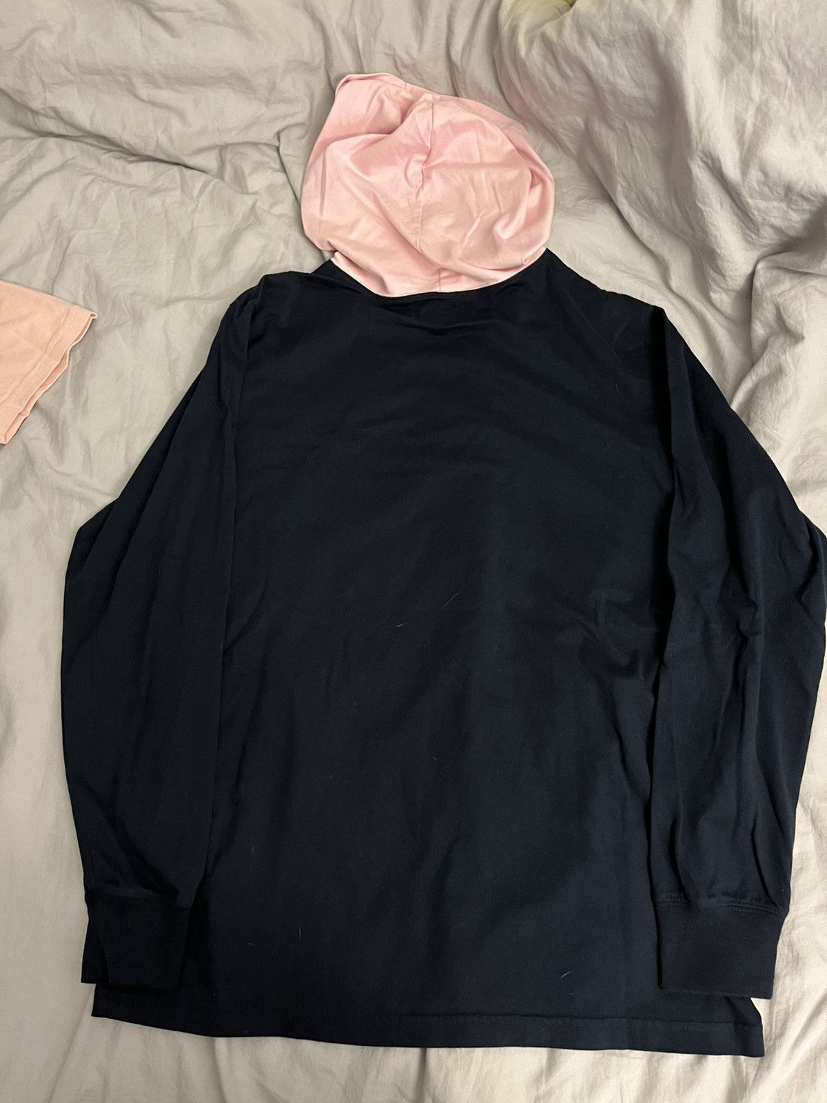 Supreme Supreme navy blue pink hooded long sleeve Size US L / EU 52-54 / 3 - 4 Thumbnail