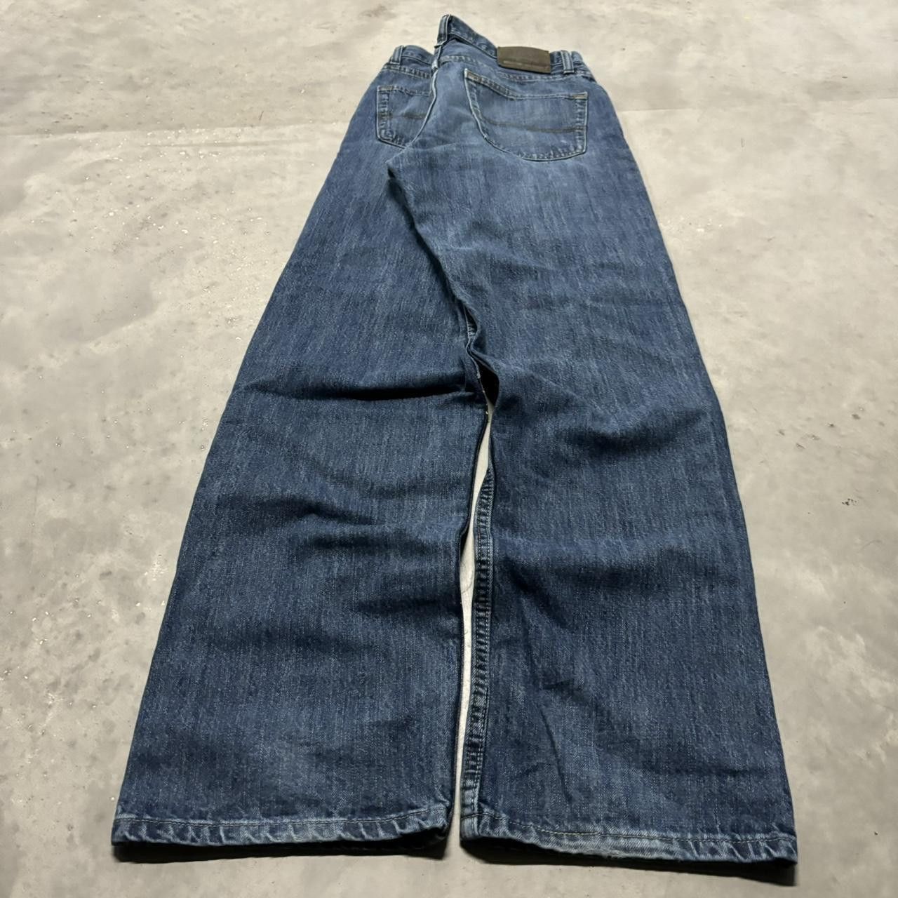 Japanese Brand × Vintage Crazy Vintage Y2K/2000s Grunge Dark Wash Denim Jeans! Size US 32 / EU 48 - 4 Thumbnail
