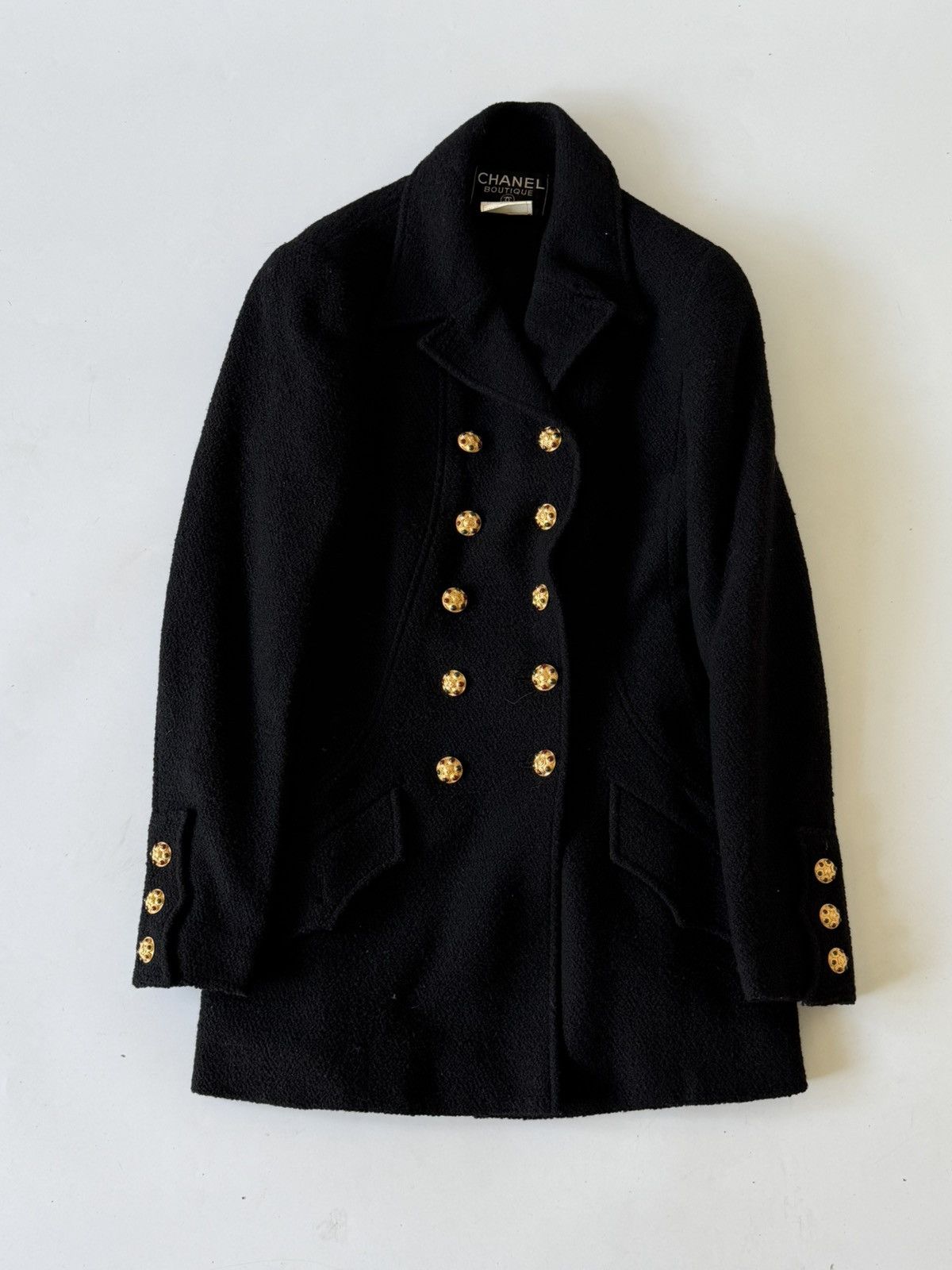 Chanel Chanel Black Double-Breasted CocoMark Gripoix Buttons Jacket Size XS / US 0-2 / IT 36-38 - 1 Thumbnail