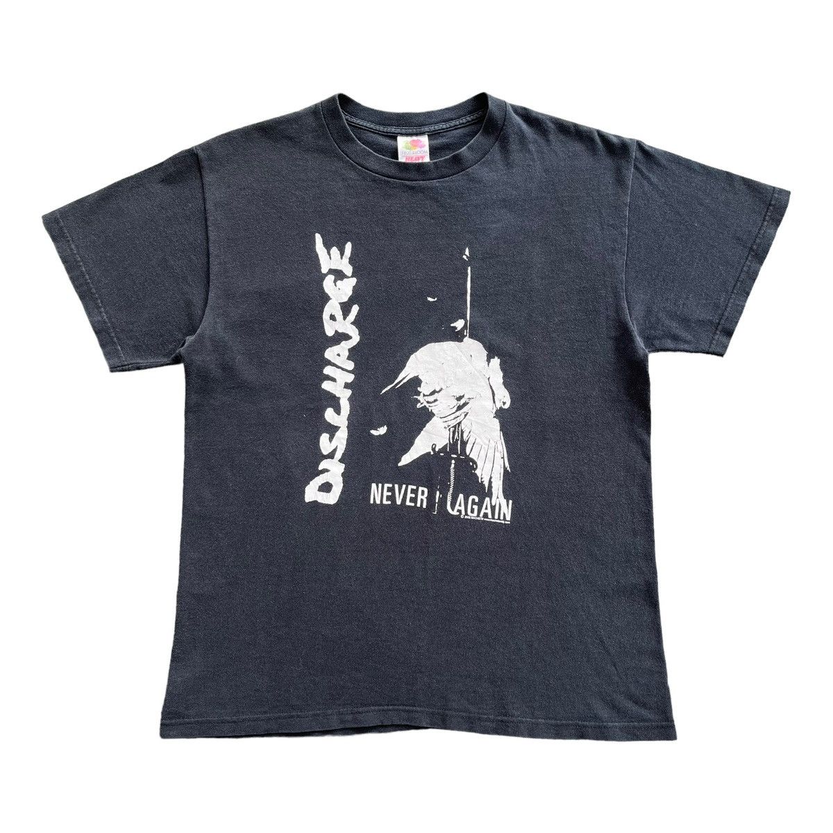 Vintage Vintage Discharge ‘Never Again’ Tshirt | Grailed