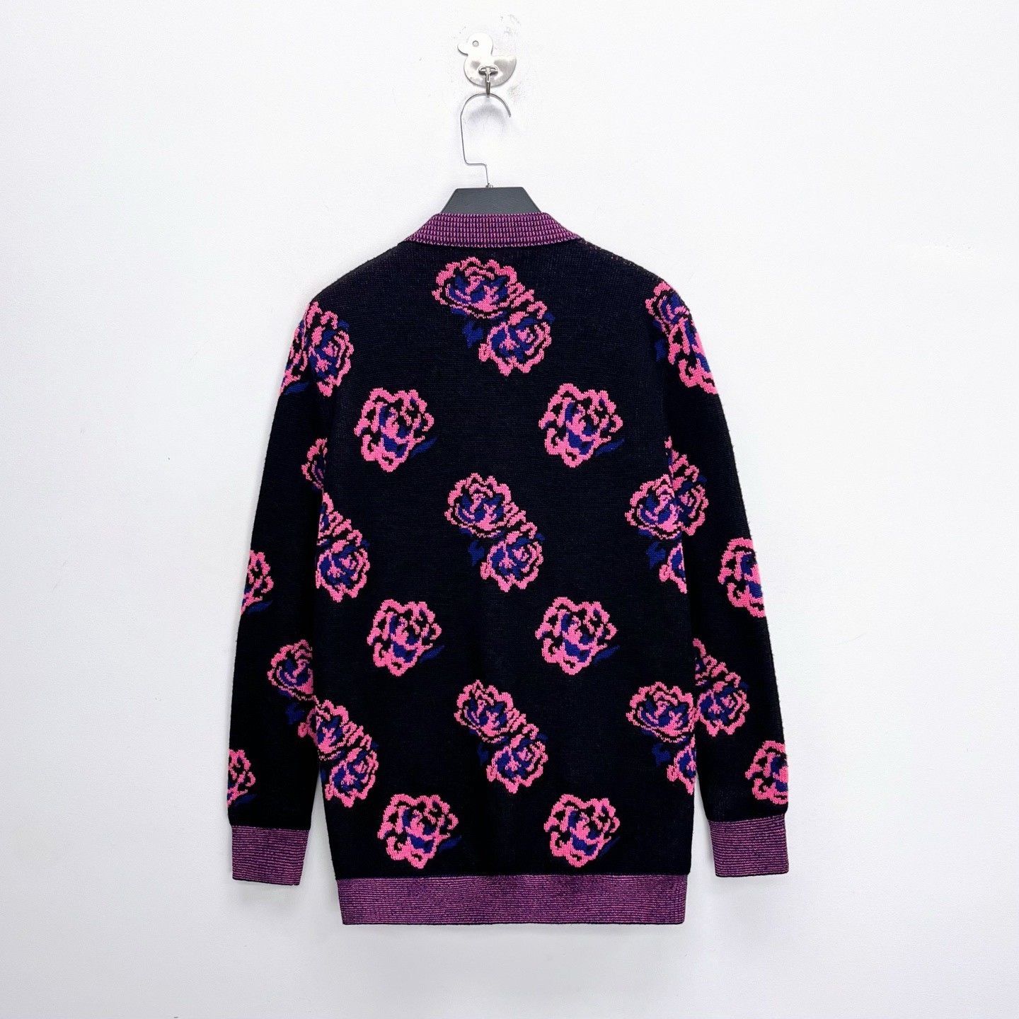 Saint Laurent Paris Saint Laurent SLP Floral Knit Cardigan Size US M / EU 48-50 / 2 - 2 Thumbnail