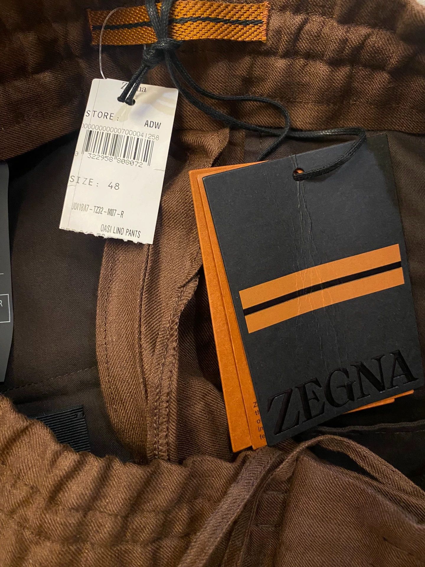 Ermenegildo Zegna ZEGNA OASI LINO Linen Swiss Elastic Waist Trousers Size US 32 / EU 48 - 7 Thumbnail