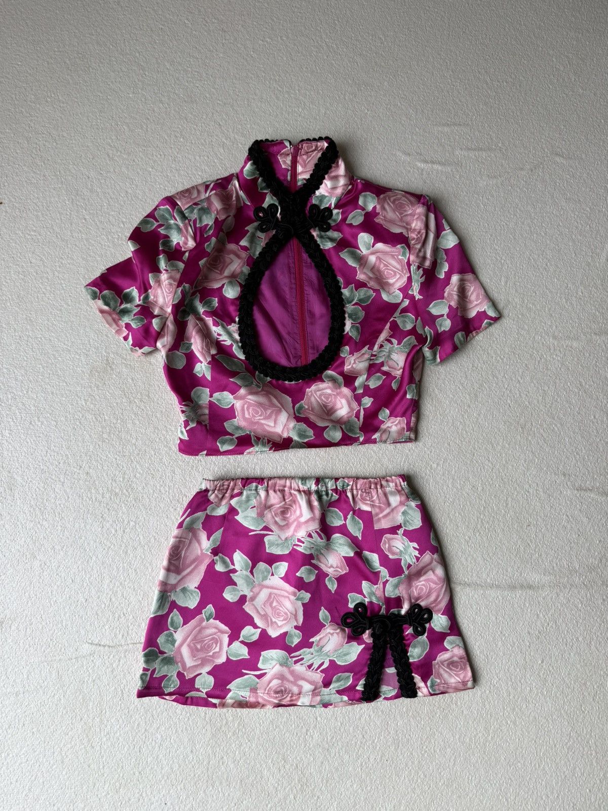 Alessandra Rich Alessandra Rich One of One Custom Kimono Dress Set Size XS / US 0-2 / IT 36-38 - 1 Thumbnail