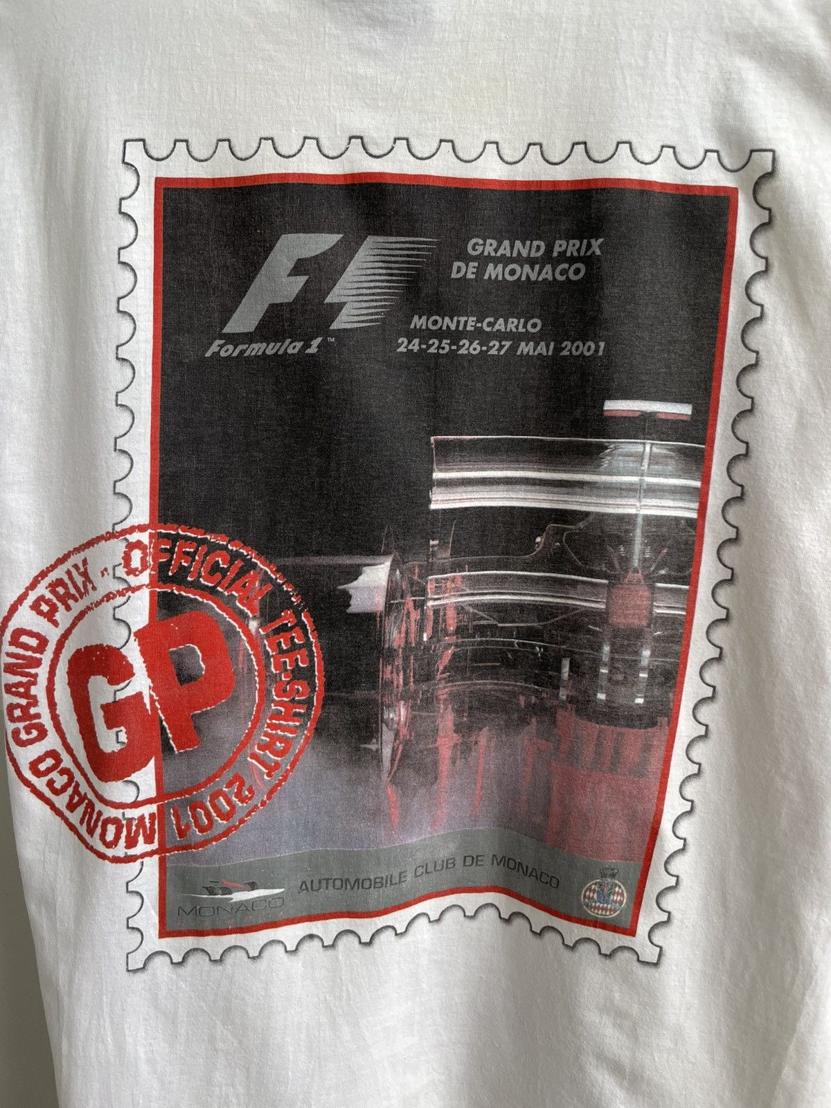 Formula 1 Vintage Monaco Grand Prix 90s 2001 T Shirt Tee Formula 1 F1 Size US XL / EU 56 / 4 - 4 Thumbnail