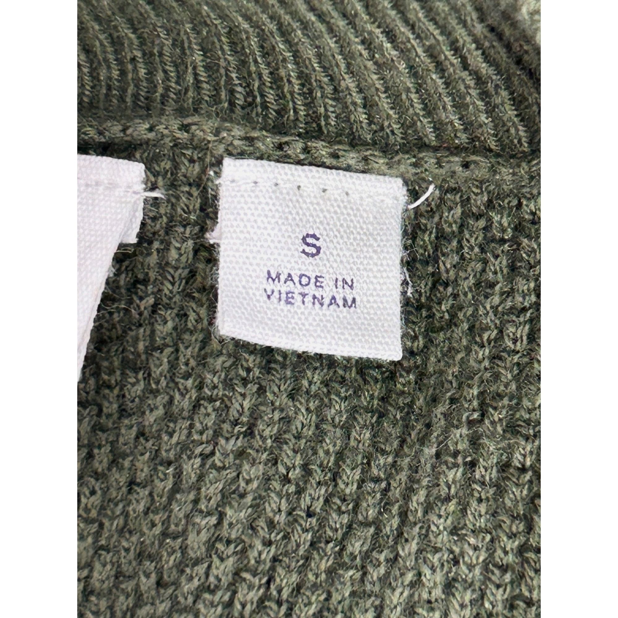 Gap GAP Women’s Sweater S Green Crewneck Pullover Long Sleeve Ri Size S / US 4 / IT 40 - 6 Thumbnail