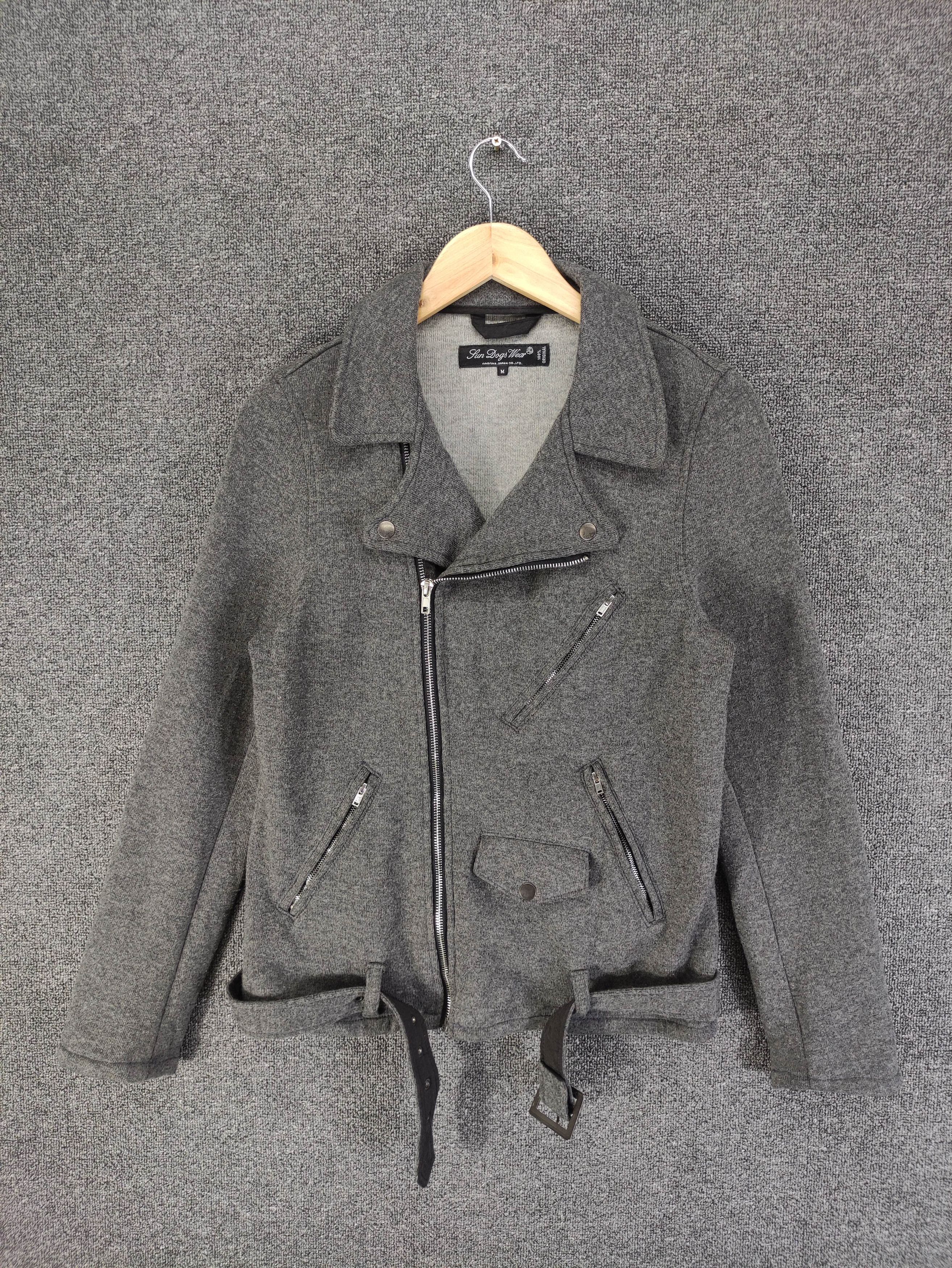 Japanese Brand Vintage Sun dogs Bikers Wool Jacket Zipper Size XS / US 0-2 / IT 36-38 - 1 Thumbnail