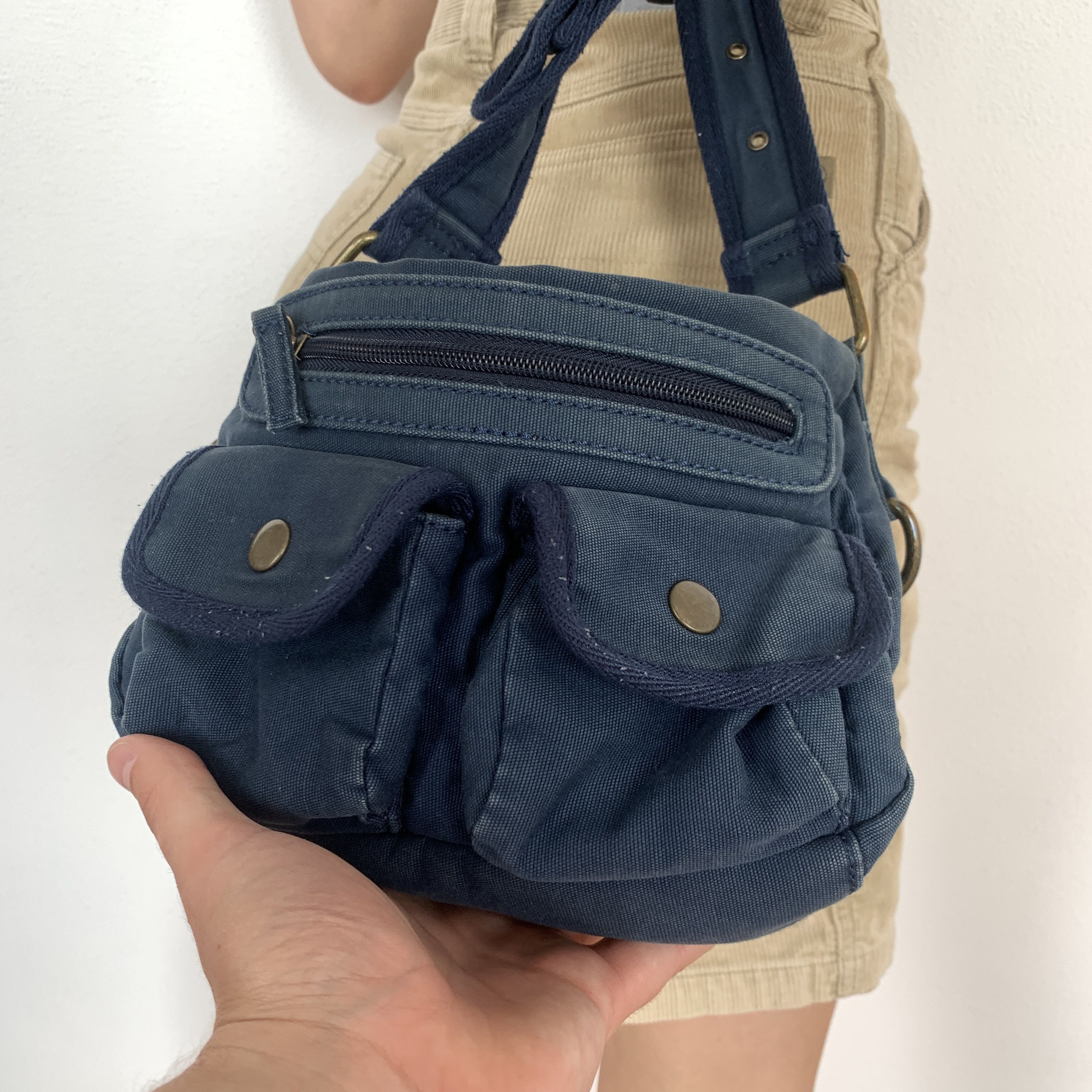 Vintage Vintage Avantgarde Cargo Crossbody Shoulder Blue Bag Size ONE SIZE - 4 Thumbnail
