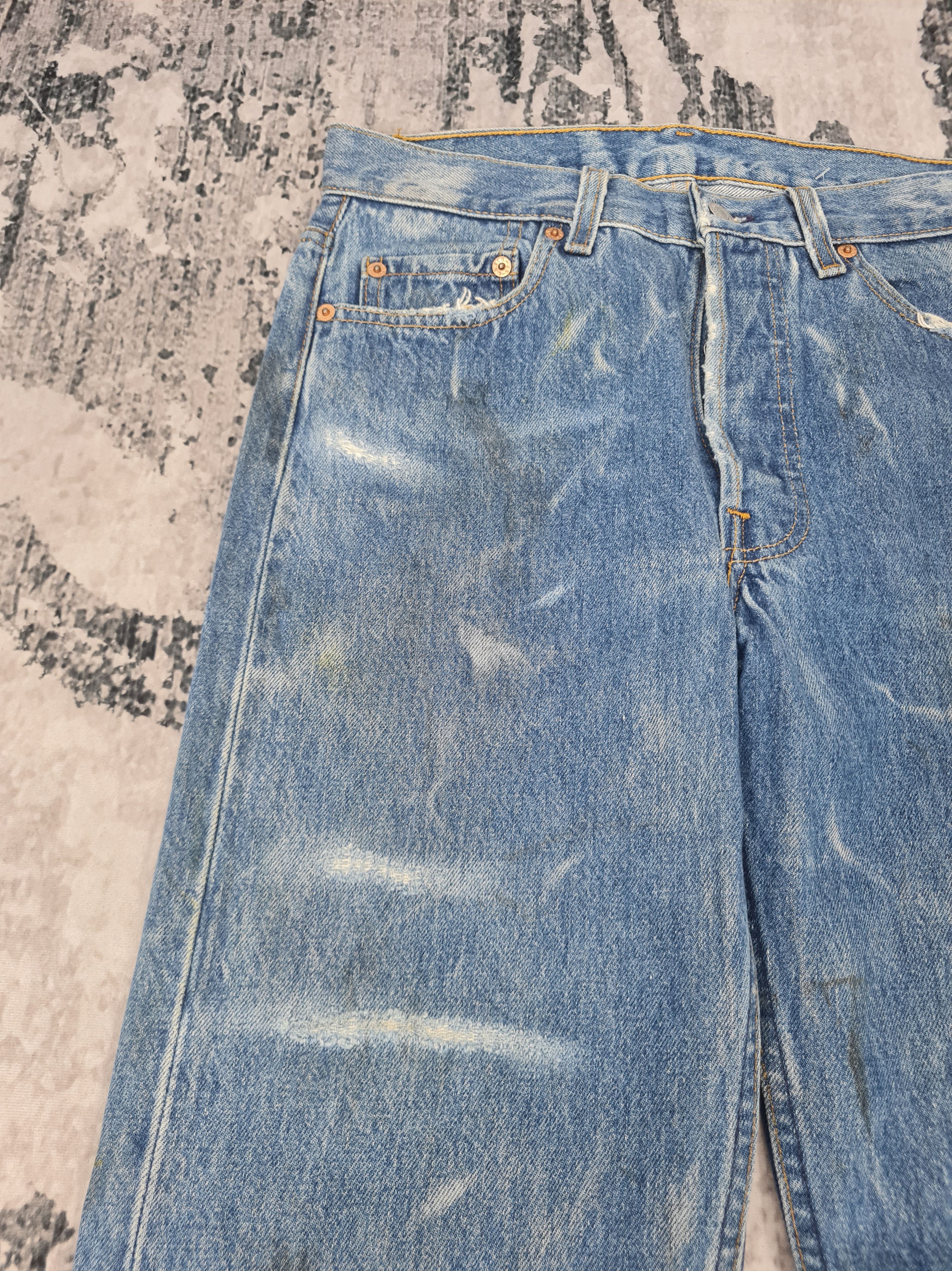 Levi's Vintage Clothing Vtg 90's LEVIS 501 Bleach Design Rust Jeans L0403 Size 30X31 Size US 30 / EU 46 - 5 Thumbnail
