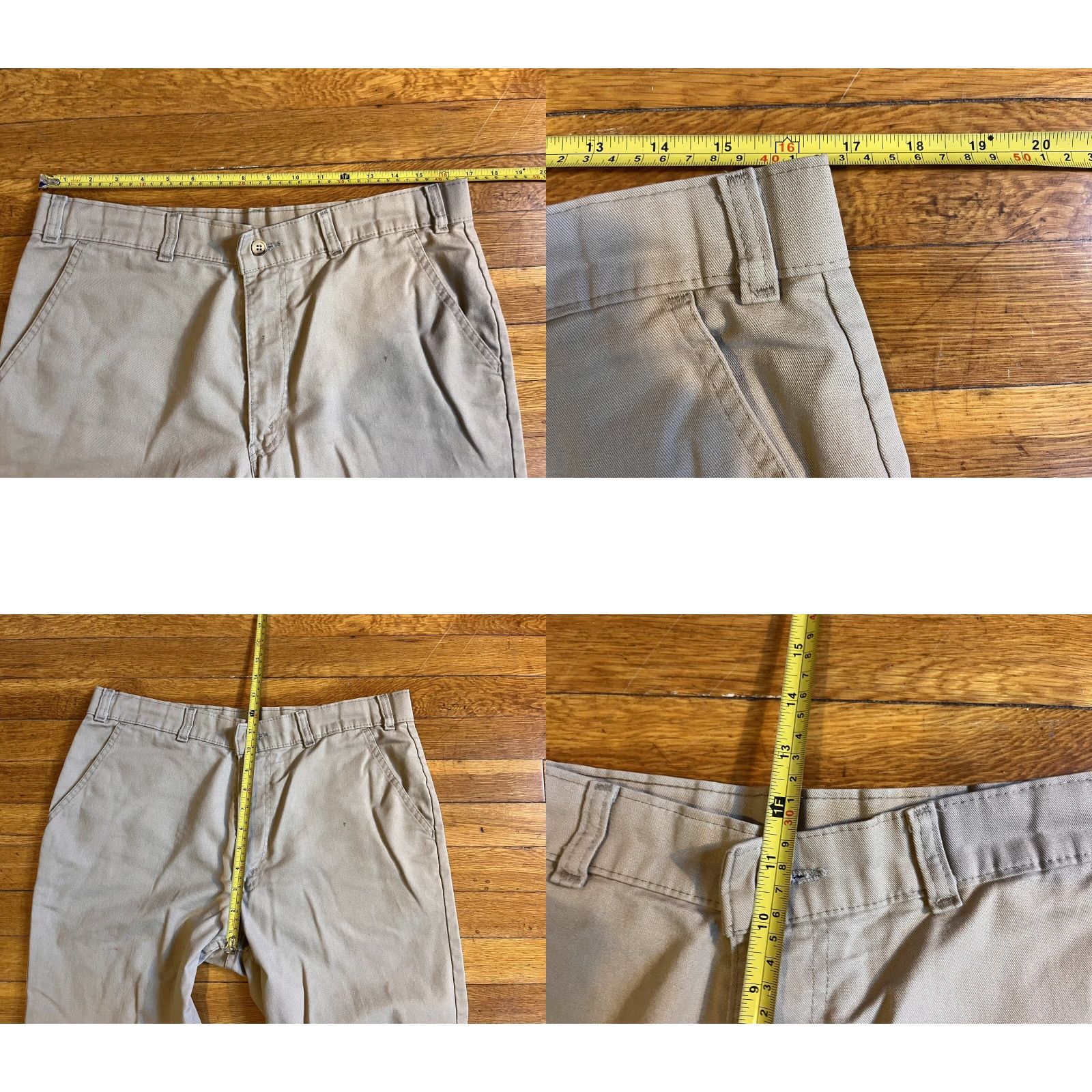 Levi's VINTAGE Levi’s Khaki Pants Men’s 33x25 Beige 70s Size US 33 - 9 Thumbnail