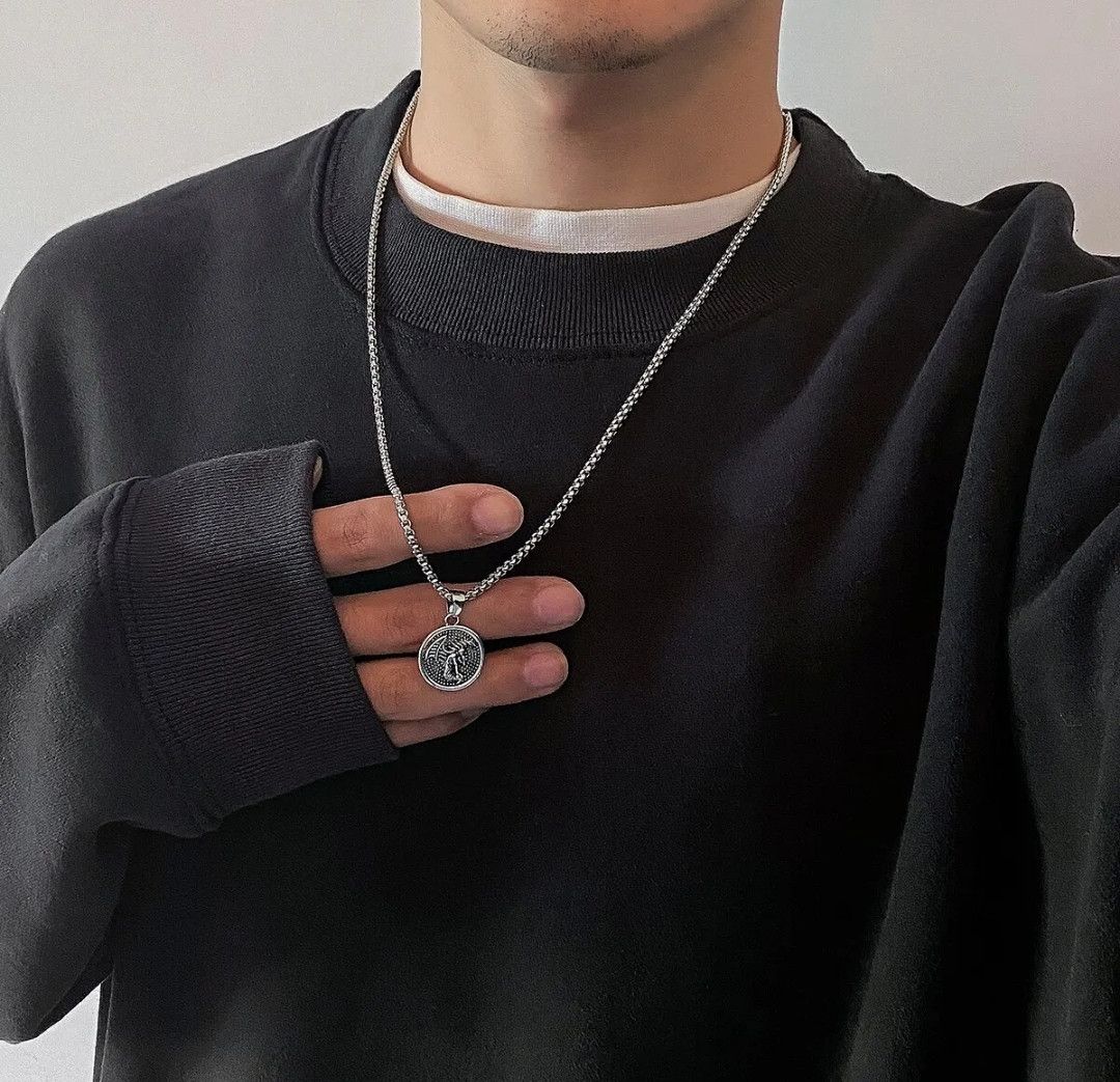 Jewelry × Vintage Pendant Flying Coin Men Vintage Necklace Size ONE SIZE - 3 Thumbnail