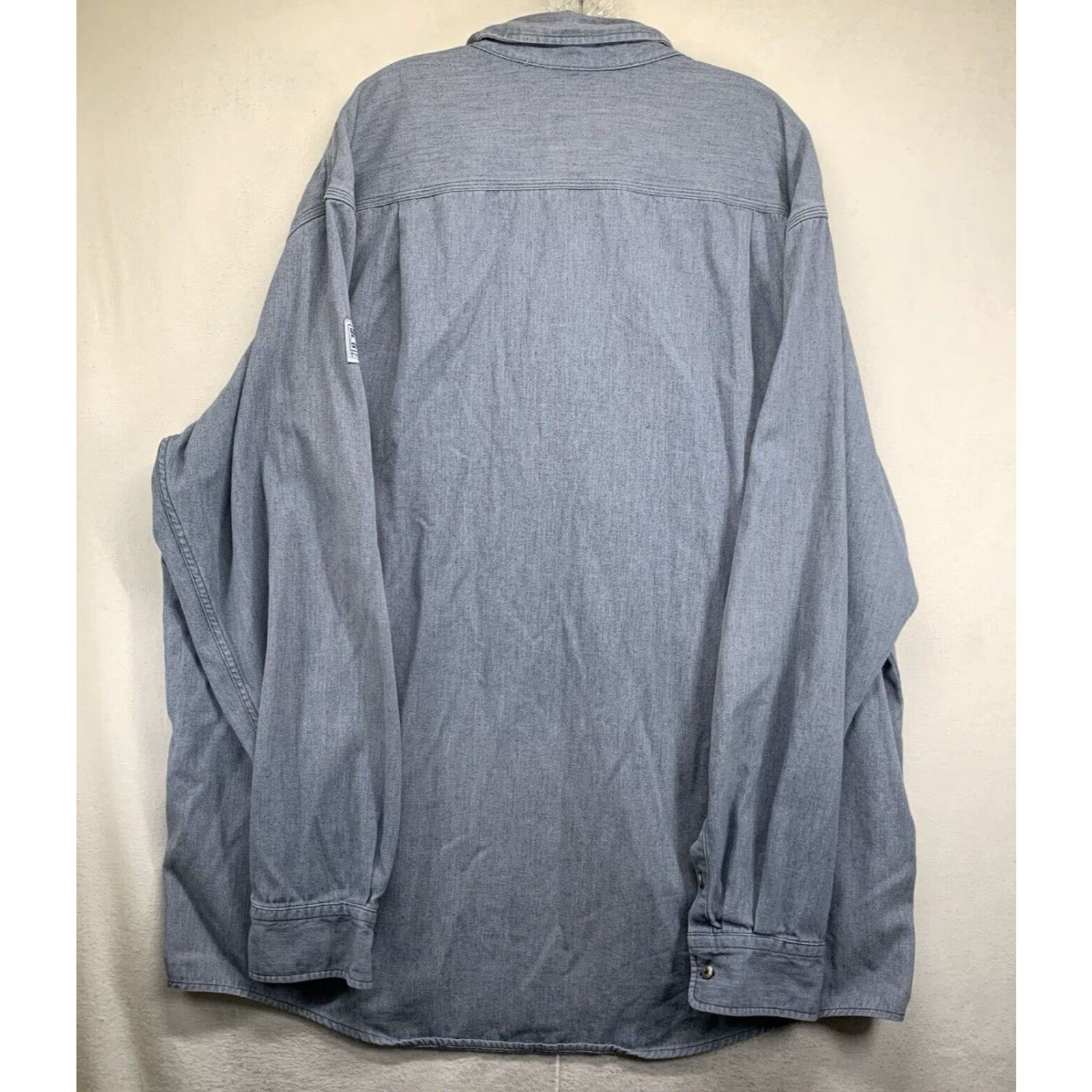 Vintage VINTAGE Tyndale Men’s Cotton Blend Button Down Shirt 3XL Construction Firefighter Gray Spots Wear Size US XXL / EU 58 / 5 - 2 Thumbnail