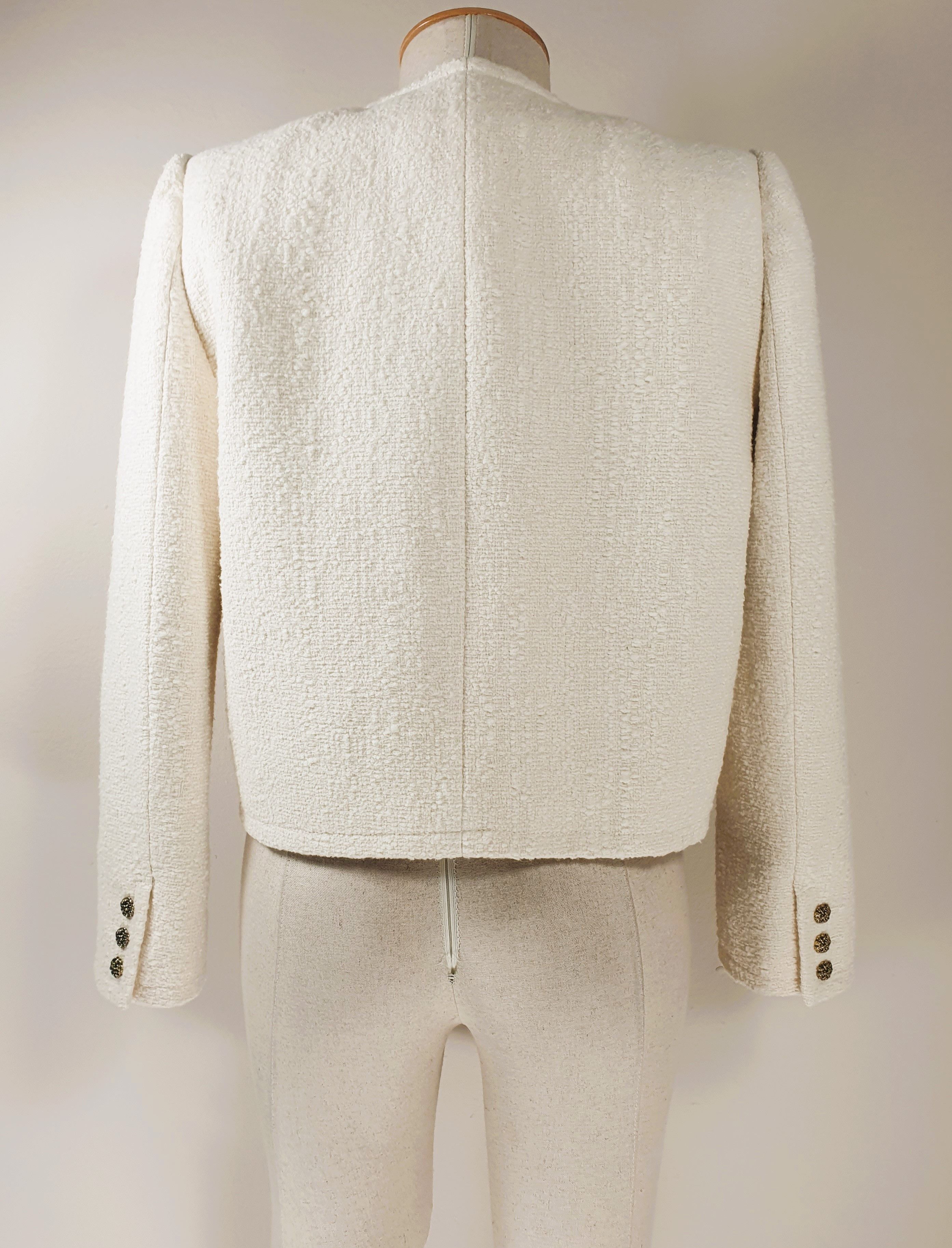 ba&sh Tweed Ecru Jacket Size S / US 4 / IT 40 - 4 Thumbnail