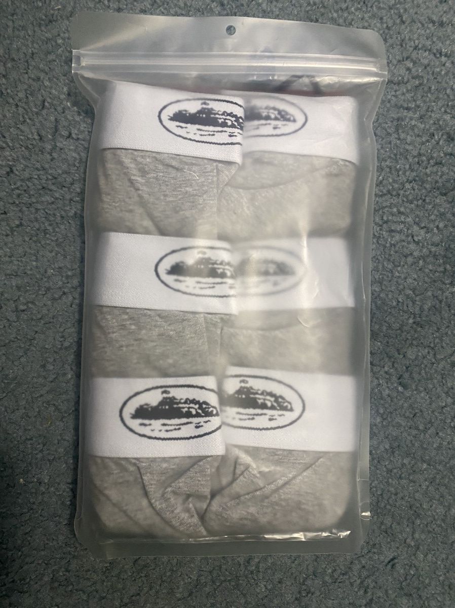 Corteiz Corteiz Alcatraz Boxers (3pk) Grey Size 30 - 3 Thumbnail
