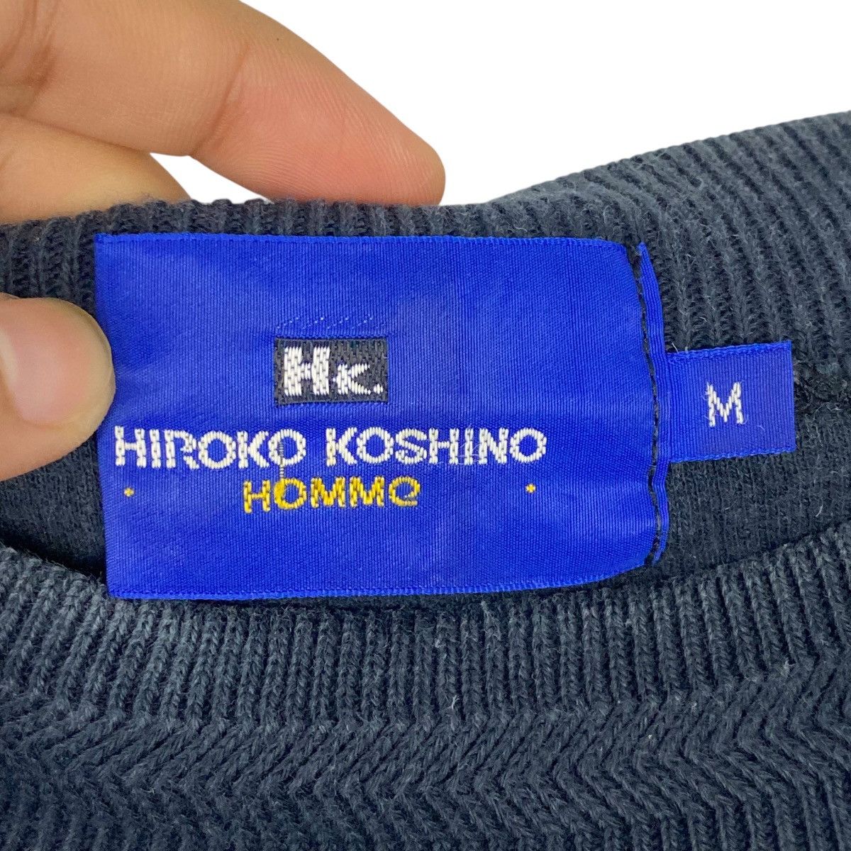 Vintage Vintage Hiroko Koshino Homme Sweatshirt Crewneck Logo Size M Size US M / EU 48-50 / 2 - 5 Thumbnail