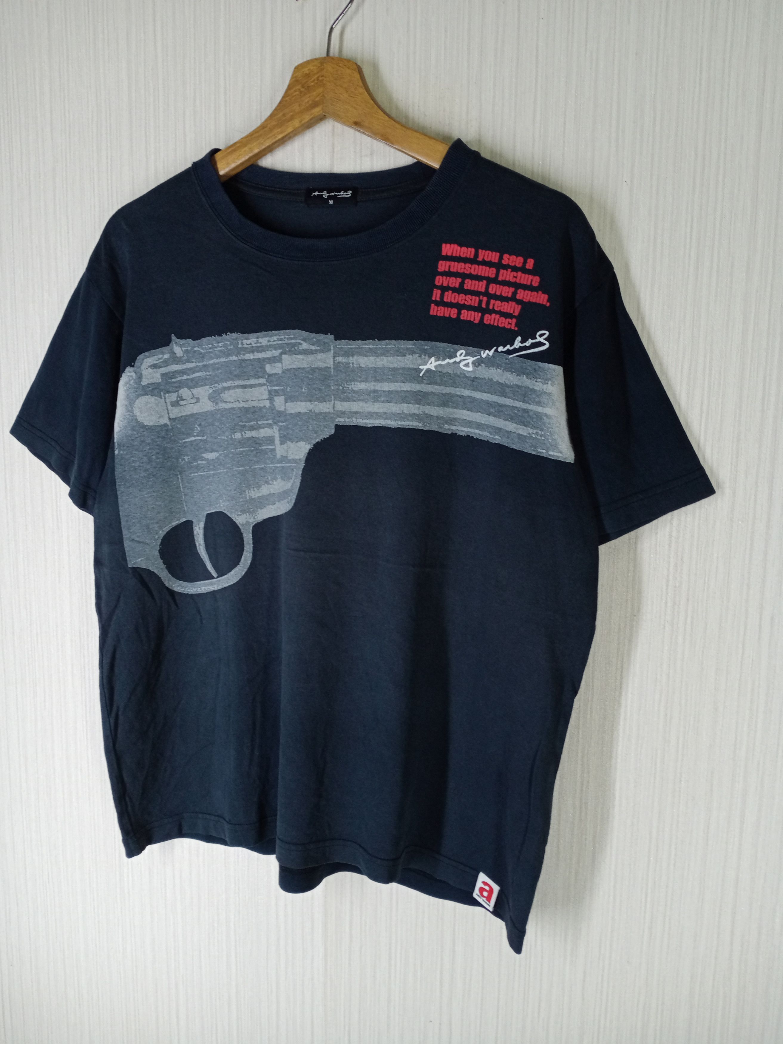 Andy Warhol Rare Vintage Andy Warhol Gun Tshirt Size US M / EU 48-50 / 2 - 5 Thumbnail