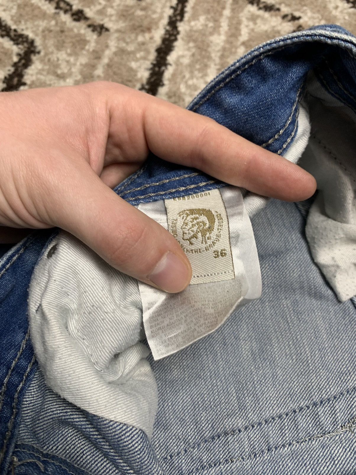 Diesel × Vintage Vintage Men's Diesel Distressed Denim Jeans Size US 36 / EU 52 - 12 Thumbnail
