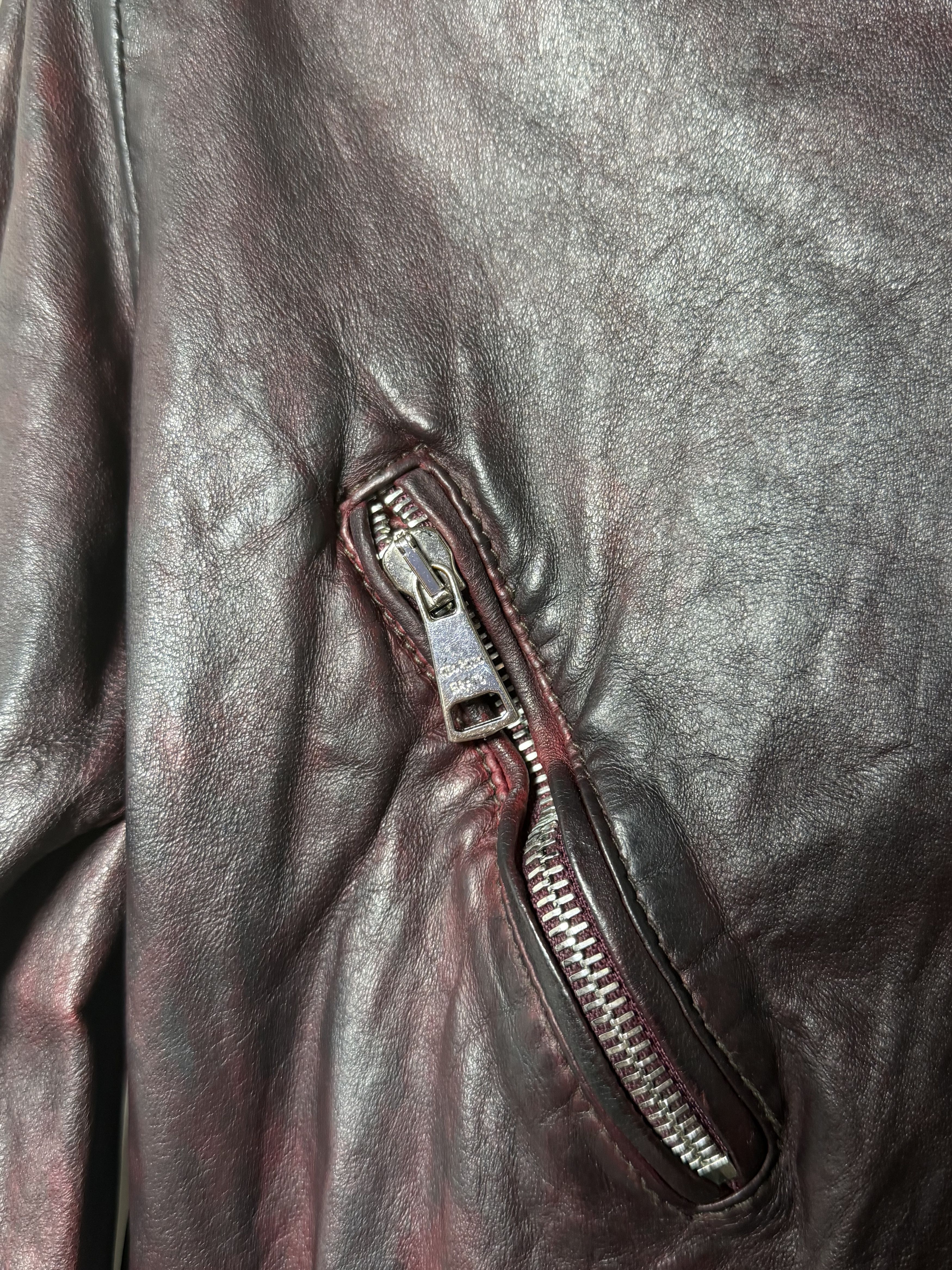 Giorgio Brato Giorgio Brato Sheep Skin Leather Biker Jacket Size M / US 6-8 / IT 42-44 - 3 Thumbnail