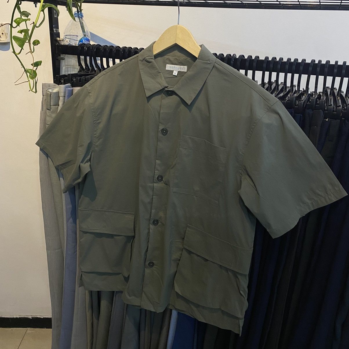 Japanese Brand Suffuse japanese cargo shirt cool materials Size US L / EU 52-54 / 3 - 2 Thumbnail