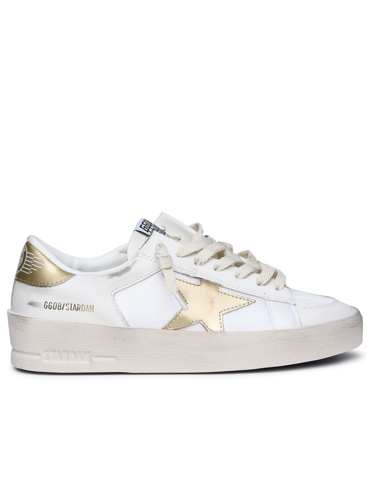 image of Golden Goose 'stardan' White Leather Sneakers, Women's (Size 6)