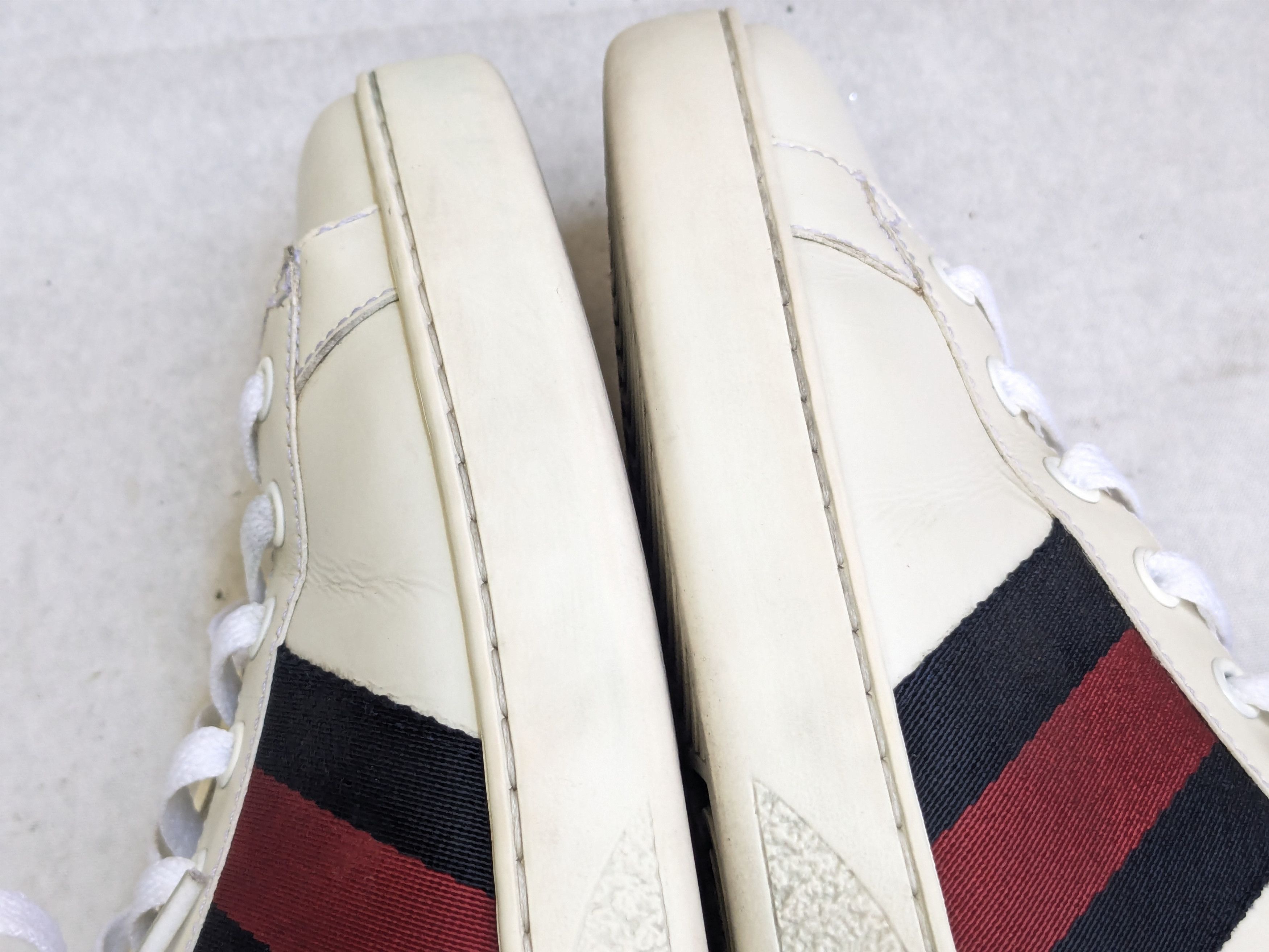 Gucci Gucci Ace Sneakers White 11.5 Low Tops Leather Size US 11.5 / EU 44-45 - 11 Thumbnail