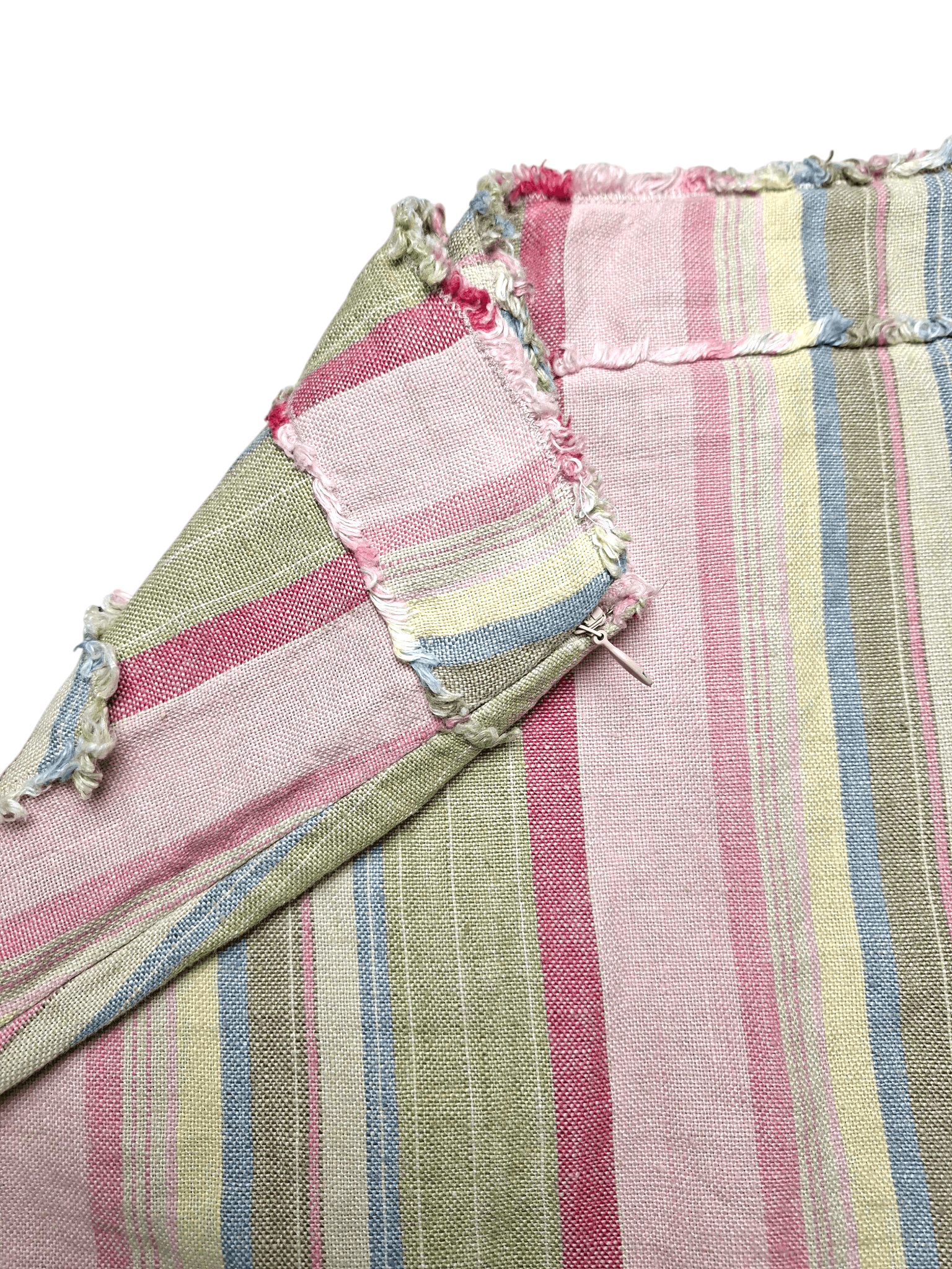 Moschino Vintage Moschino Cheap and Chic Linen Striped Skirt Size 28" / US 6 / IT 42 - 9 Thumbnail