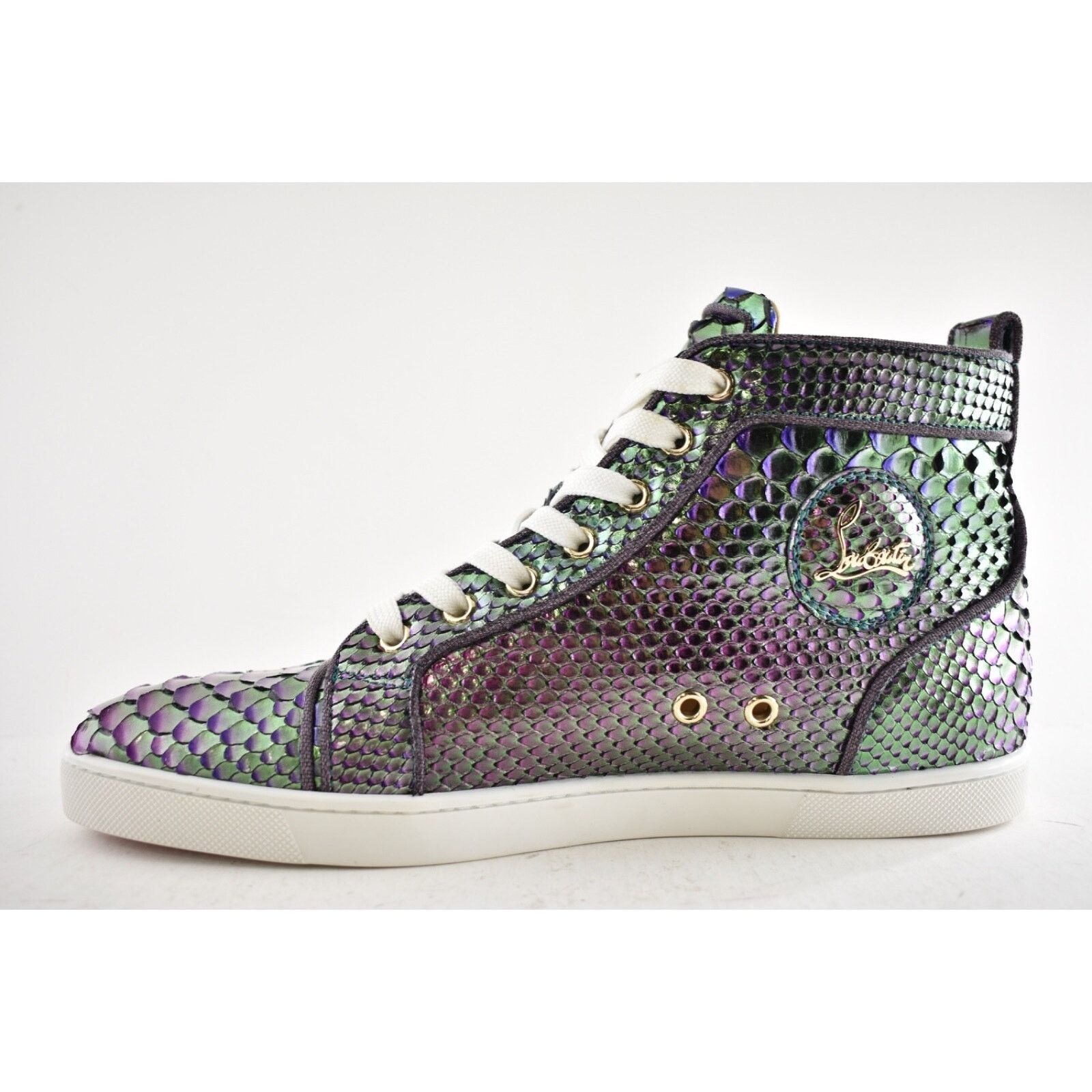 Christian Louboutin Bip Bip Orlato Flat Python Snakeskin High Top Sneaker 41 Size US 11 / IT 41 - 9 Thumbnail