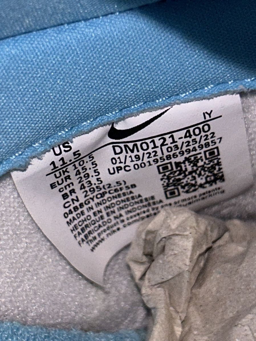Nike Nike Dunk Low Argon Size US 11.5 / EU 44-45 - 5 Thumbnail