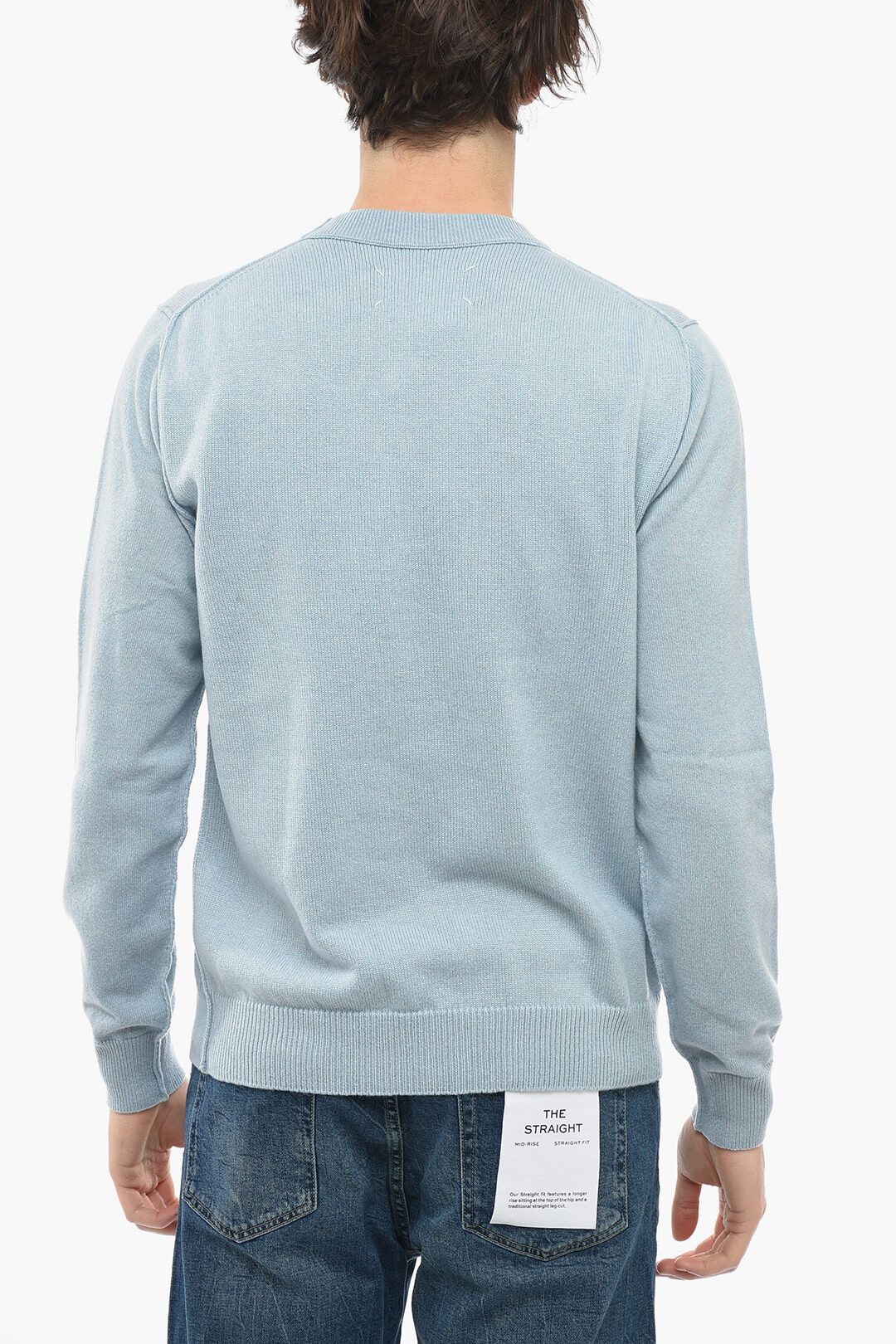 Maison Margiela og1mm0625 Cashmere Cardigan in Light Blue Size US XL / EU 56 / 4 - 2 Thumbnail