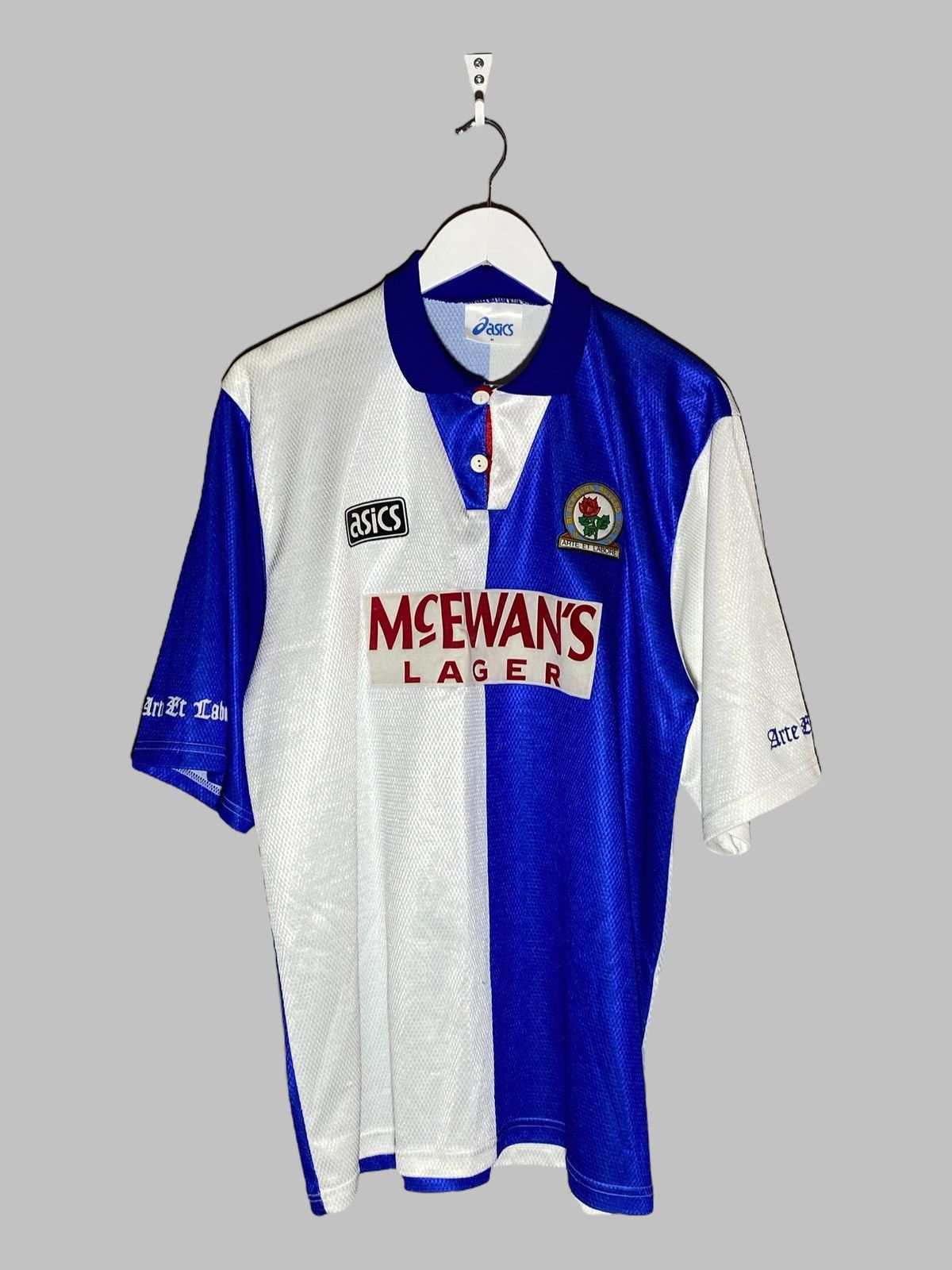 Asics Vintage Asics Blackburn Rovers 1994/95 Home Football Shirt Size US XL / EU 56 / 4 - 1 Thumbnail