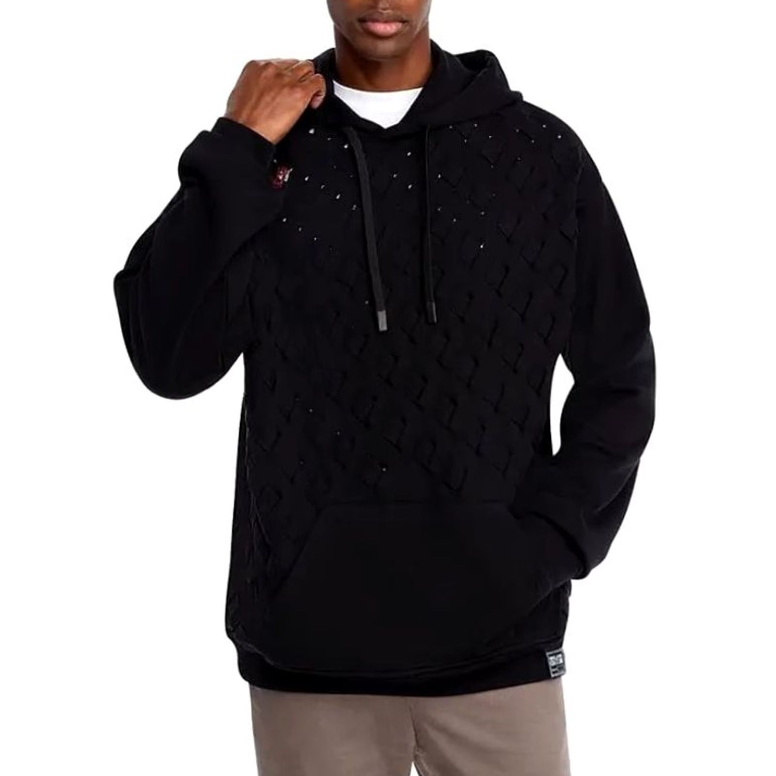Versace Jeans Couture Versace Jeans Couture Hoodie Men L Black Avant Gard Loose Fit NWT Size US L / EU 52-54 / 3 - 4 Thumbnail