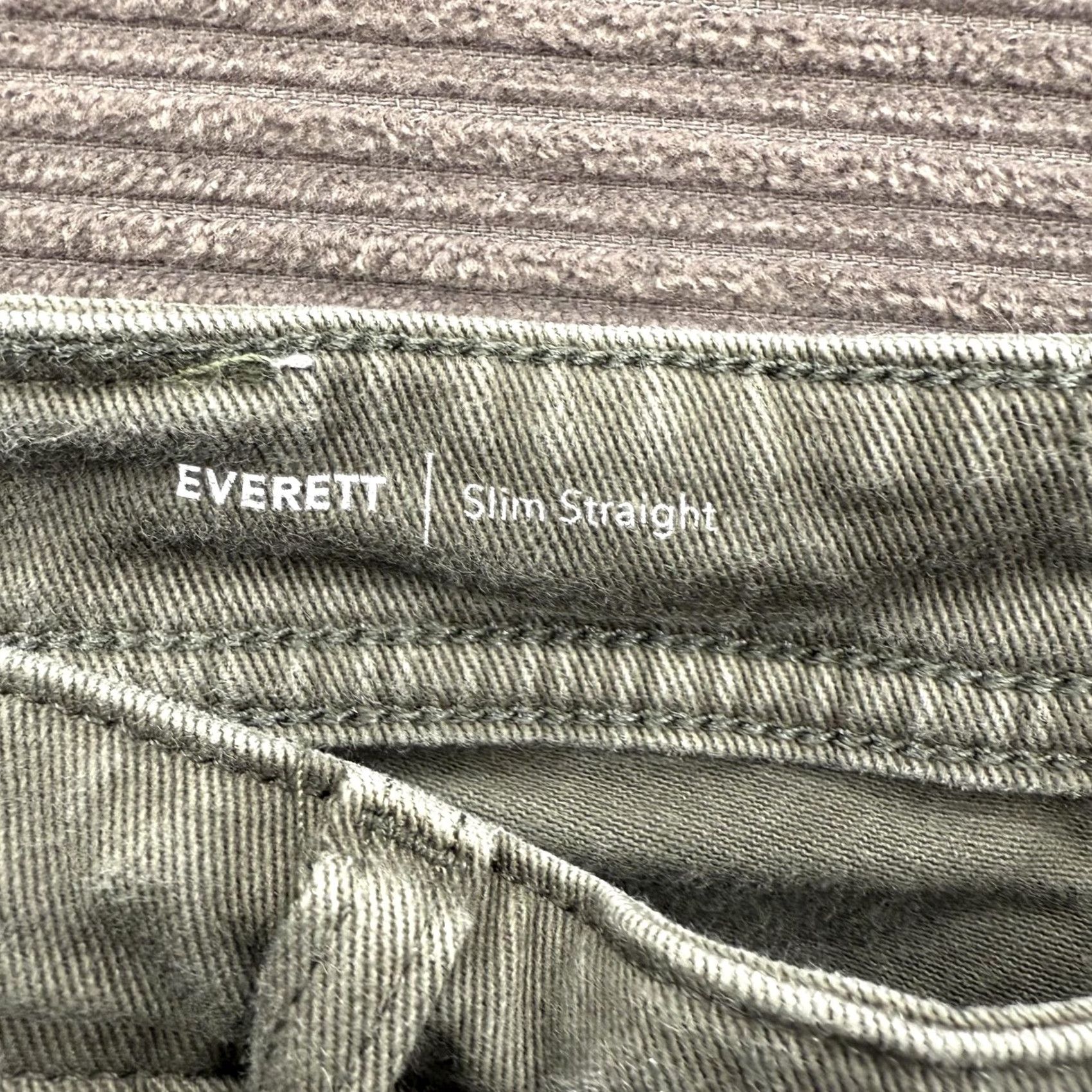 Denime AG Everett Jeans Mens 29x33 Green Slim Straight Stretch AG-ED Denim Pants Size US 29 - 3 Thumbnail
