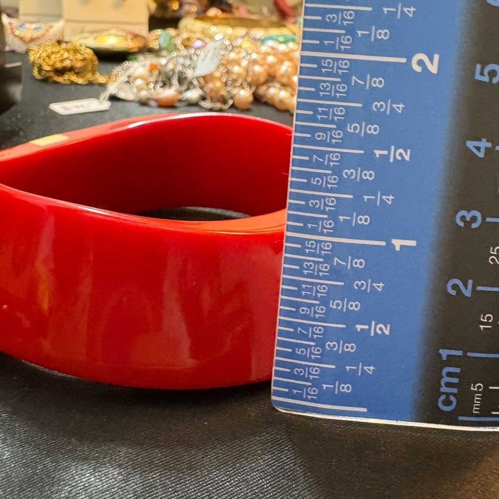 Monet Vintage RARE MONET Red 1984 bangle Size 7.25" Size ONE SIZE - 10 Thumbnail