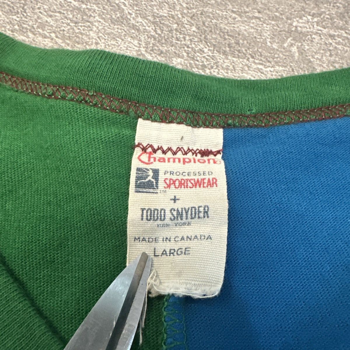 Champion × Todd Snyder Todd Snyder Champion Chenille Patch Cut Sew Shirt Large Size US L / EU 52-54 / 3 - 4 Thumbnail