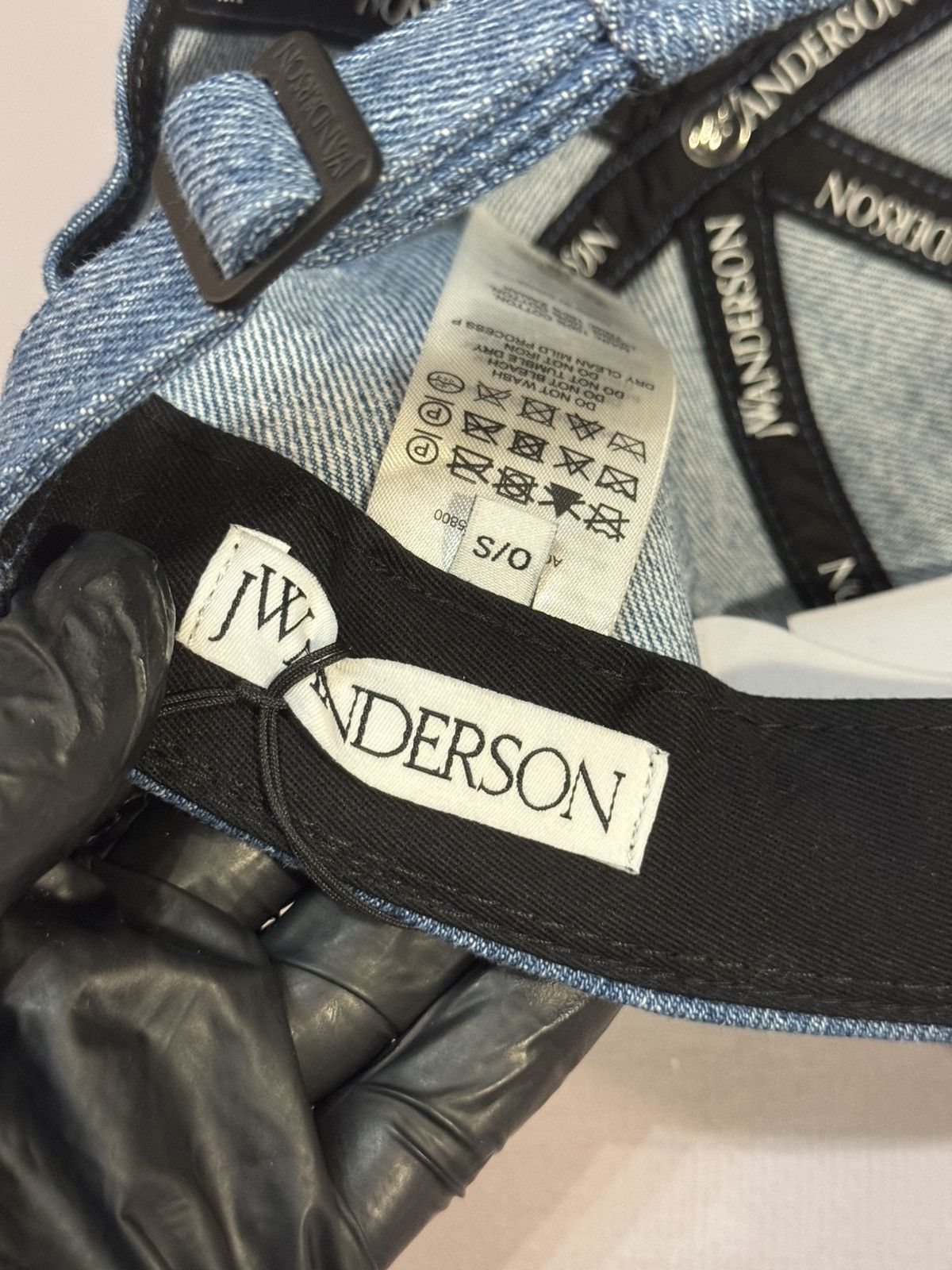 JW Anderson JW Anderson 3D Logo Denim Hat(Blue/OS) Size ONE SIZE - 8 Thumbnail