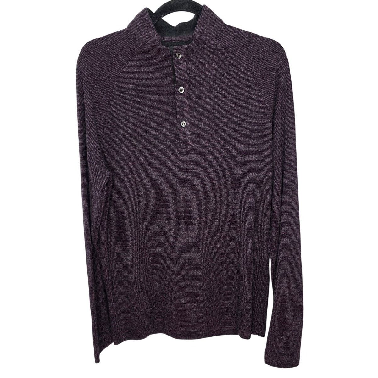 Other Johnnie O Heathered Black & Purple Pull Over Golf Shirt Size US M / EU 48-50 / 2 - 1 Thumbnail