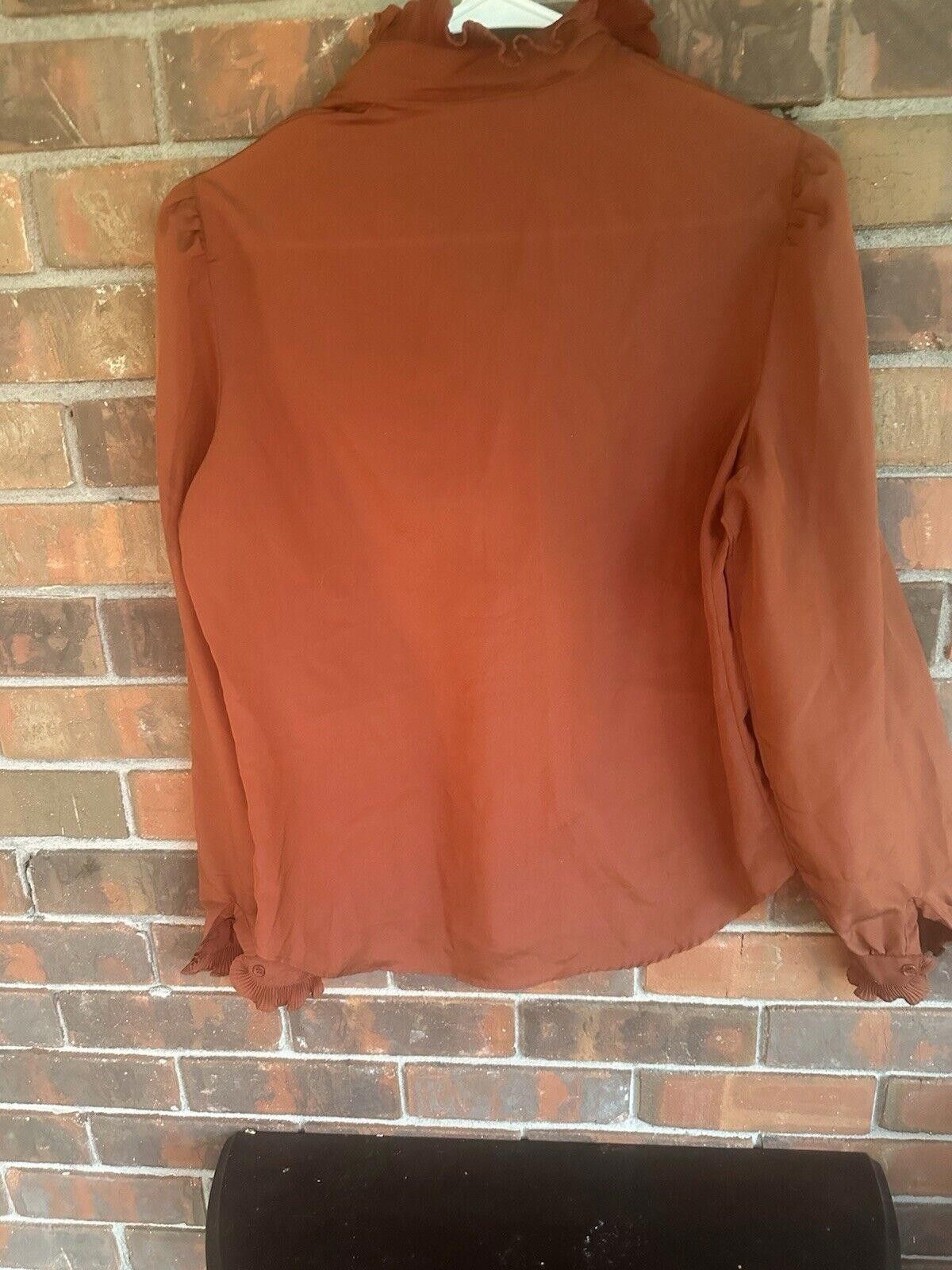 Designer vintage shirt size 10 womens career blouses 70s Villager Size L / US 10 / IT 46 - 6 Thumbnail