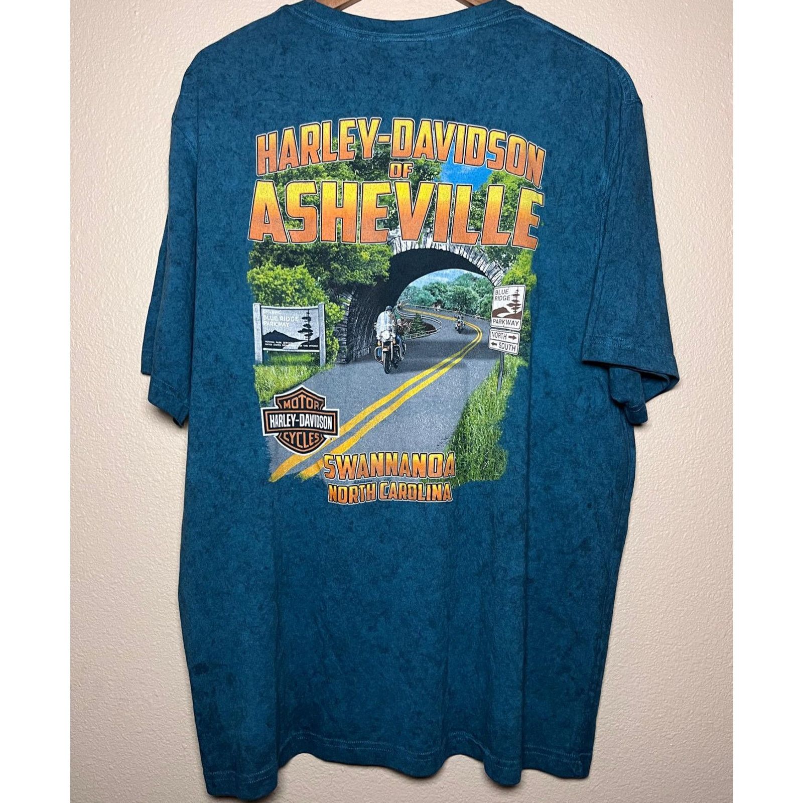 Harley Davidson 🏍️ Harley-Davidson Sunset Stripes Tee – Blue Size XL Size US XL / EU 56 / 4 - 2 Thumbnail